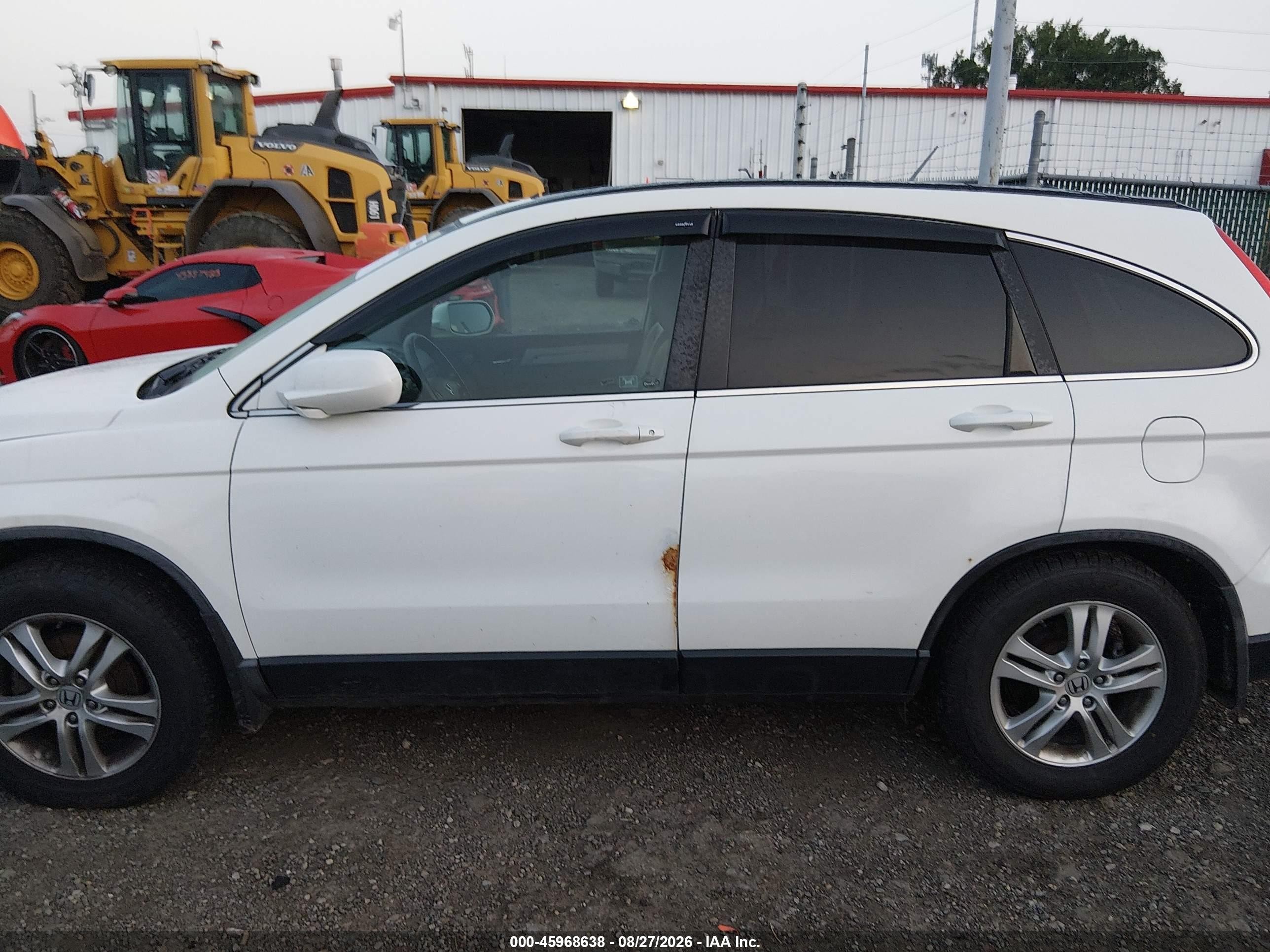 2011 Honda Cr-v Ex-l White vin: 5J6RE4H79BL044818
