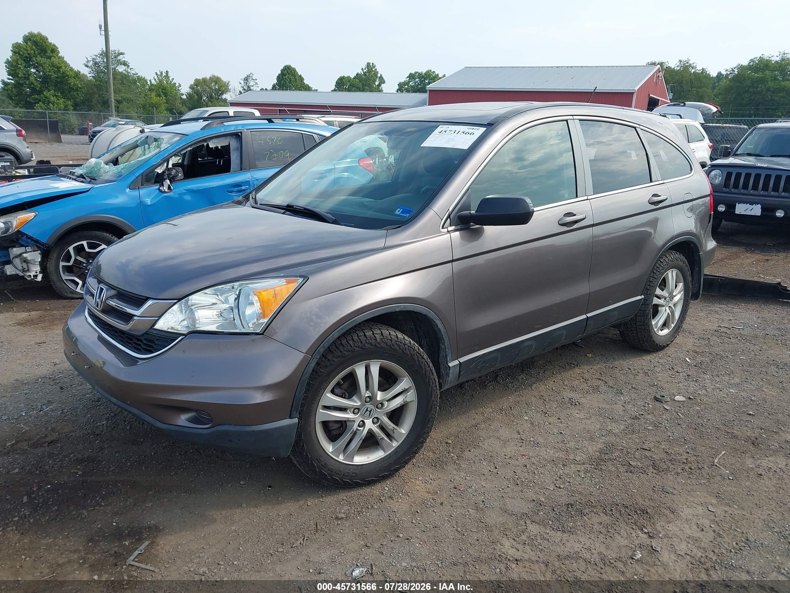 2011 Honda Cr-v Ex-l Brown vin: 5J6RE4H79BL047721