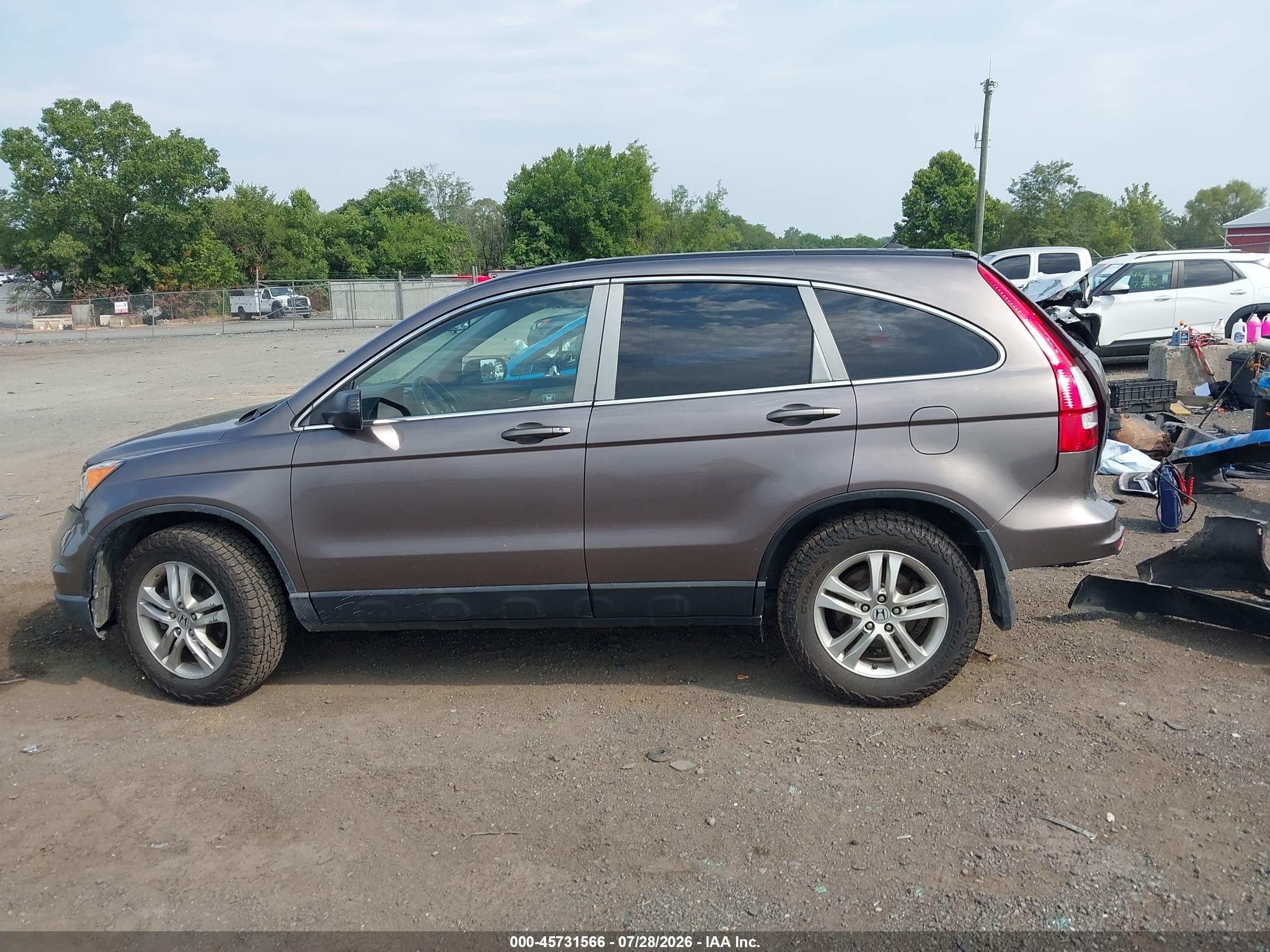 2011 Honda Cr-v Ex-l Brown vin: 5J6RE4H79BL047721