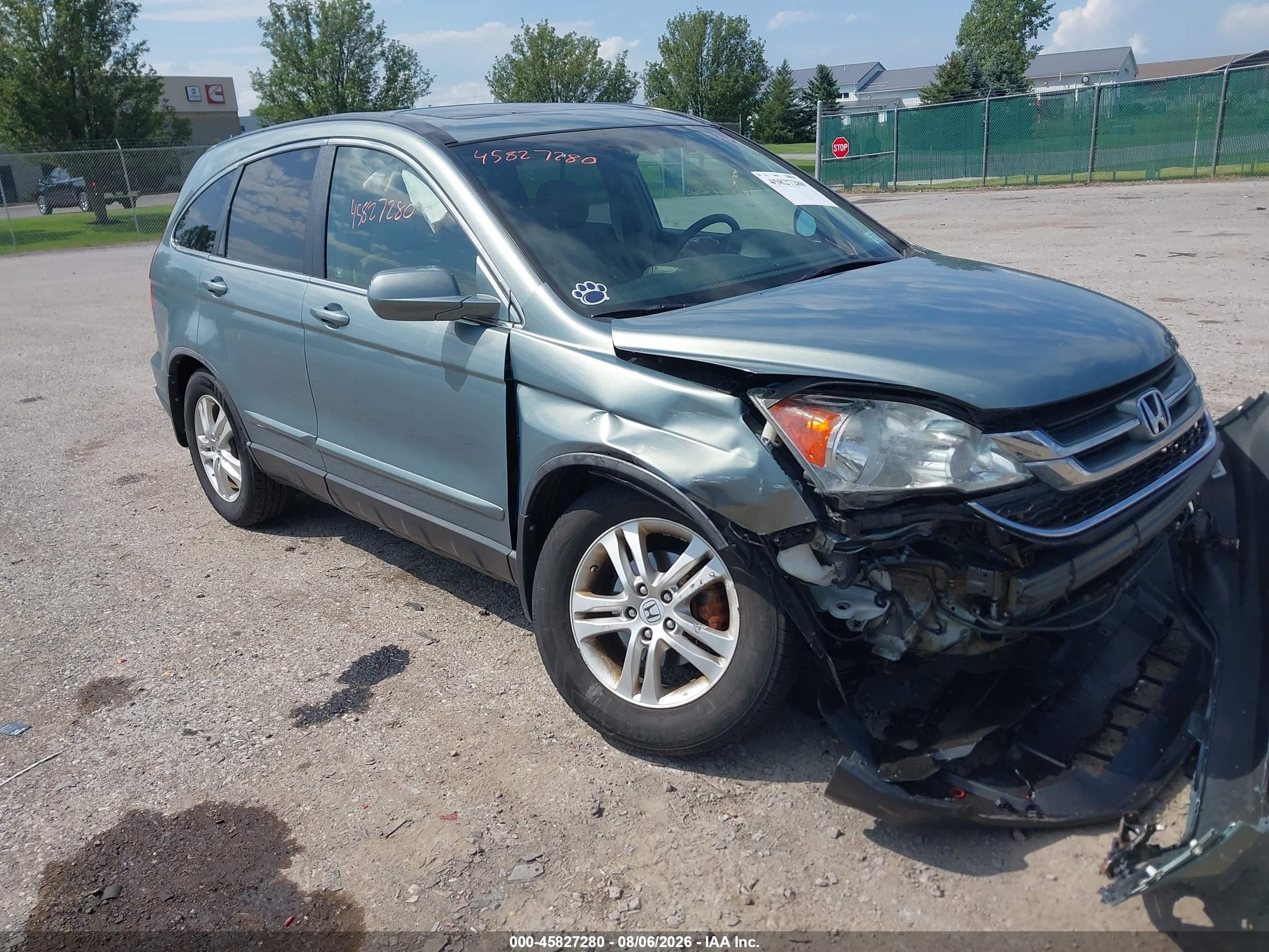 2011 Honda Cr-v Ex-l Light Blue vin: 5J6RE4H79BL055401