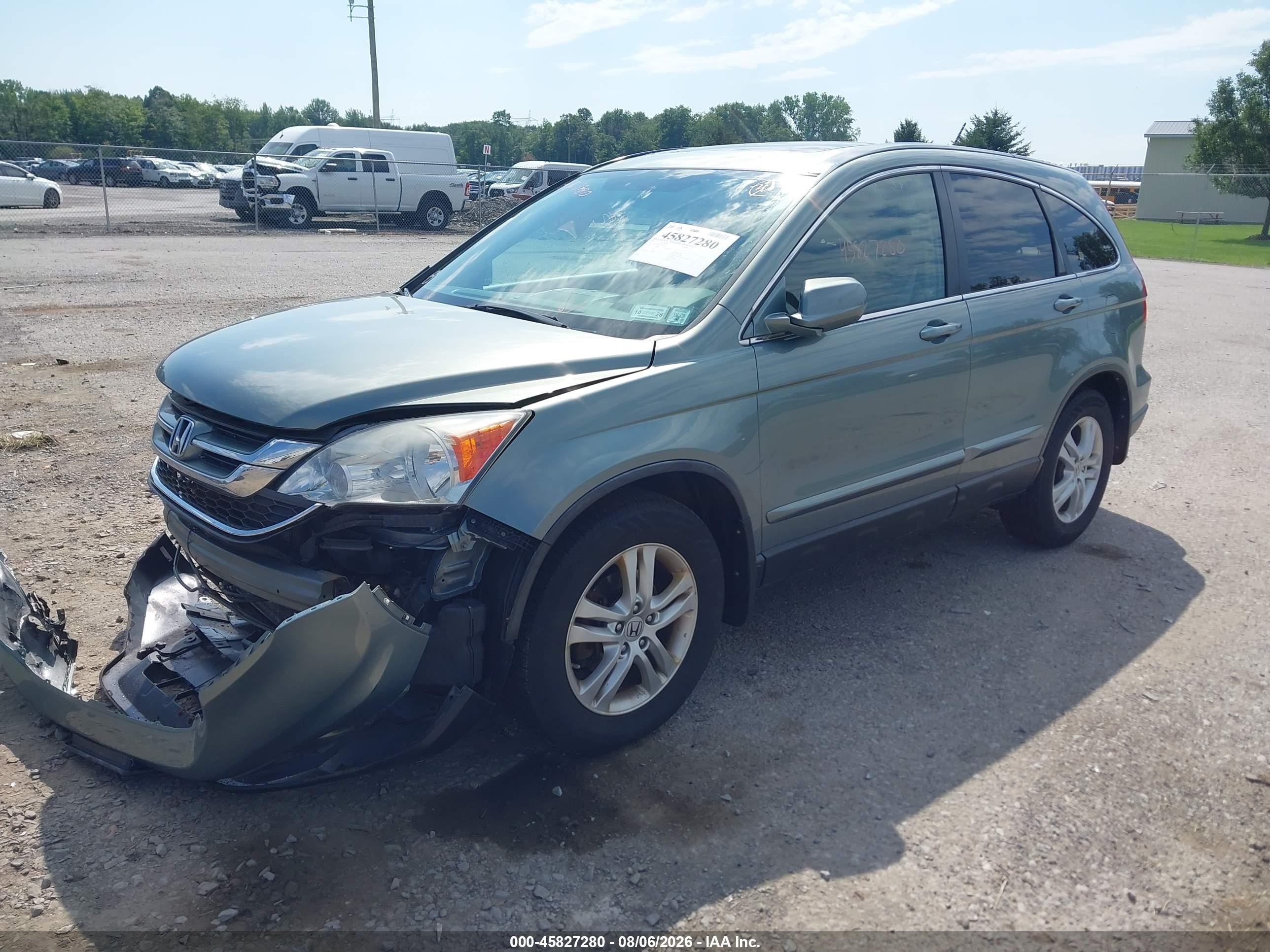 2011 Honda Cr-v Ex-l Light Blue vin: 5J6RE4H79BL055401