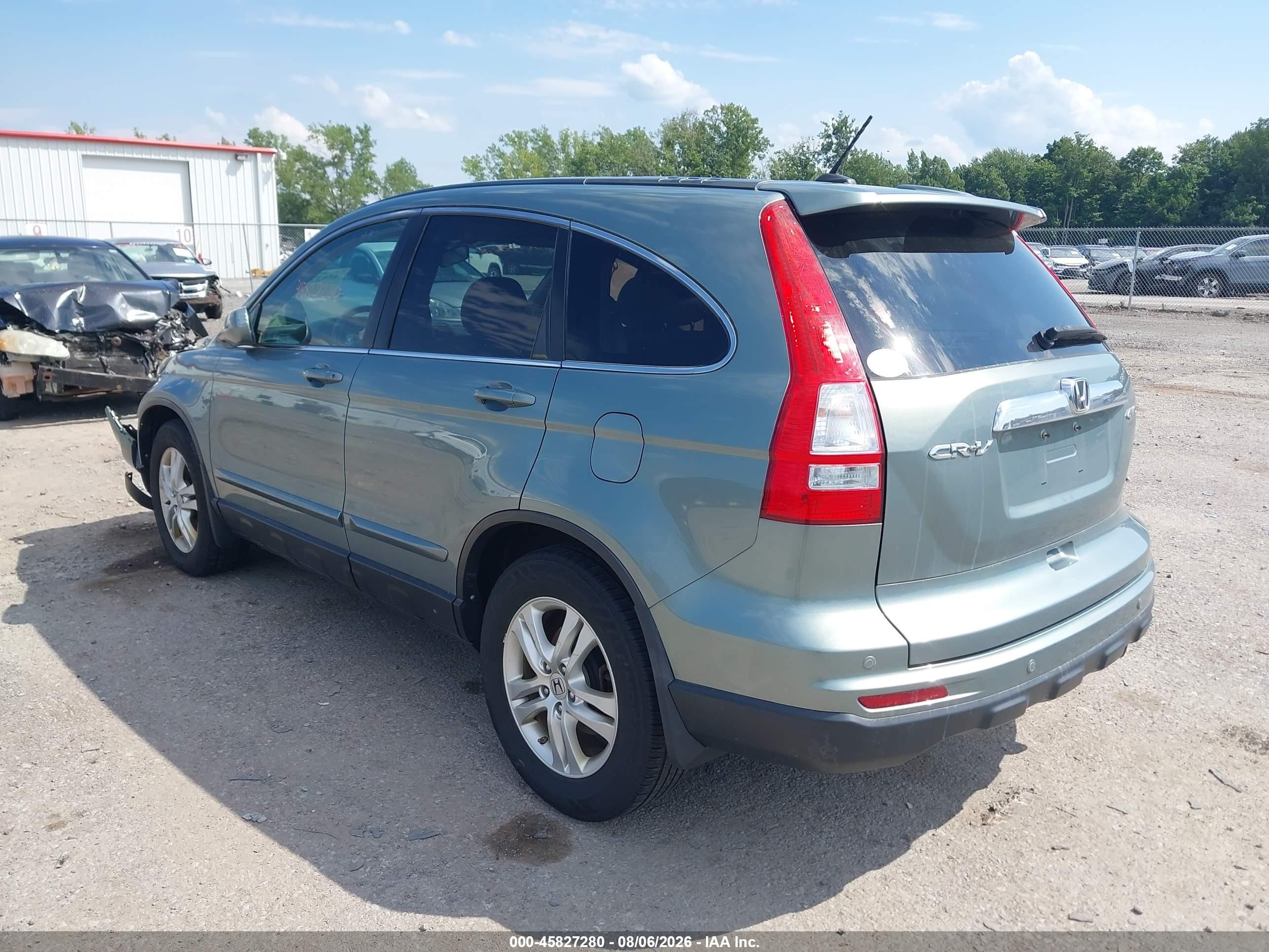 2011 Honda Cr-v Ex-l Light Blue vin: 5J6RE4H79BL055401