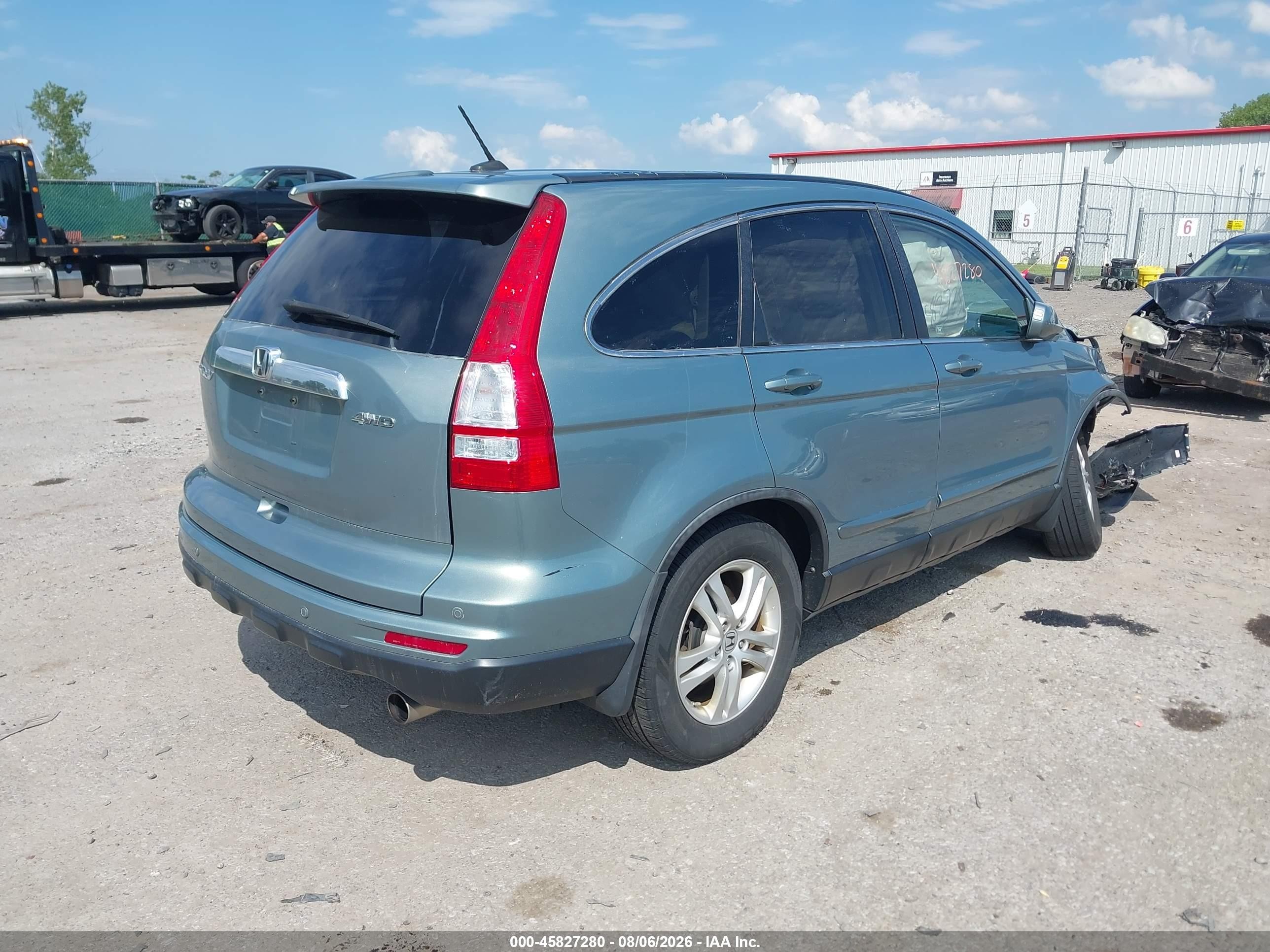 2011 Honda Cr-v Ex-l Light Blue vin: 5J6RE4H79BL055401