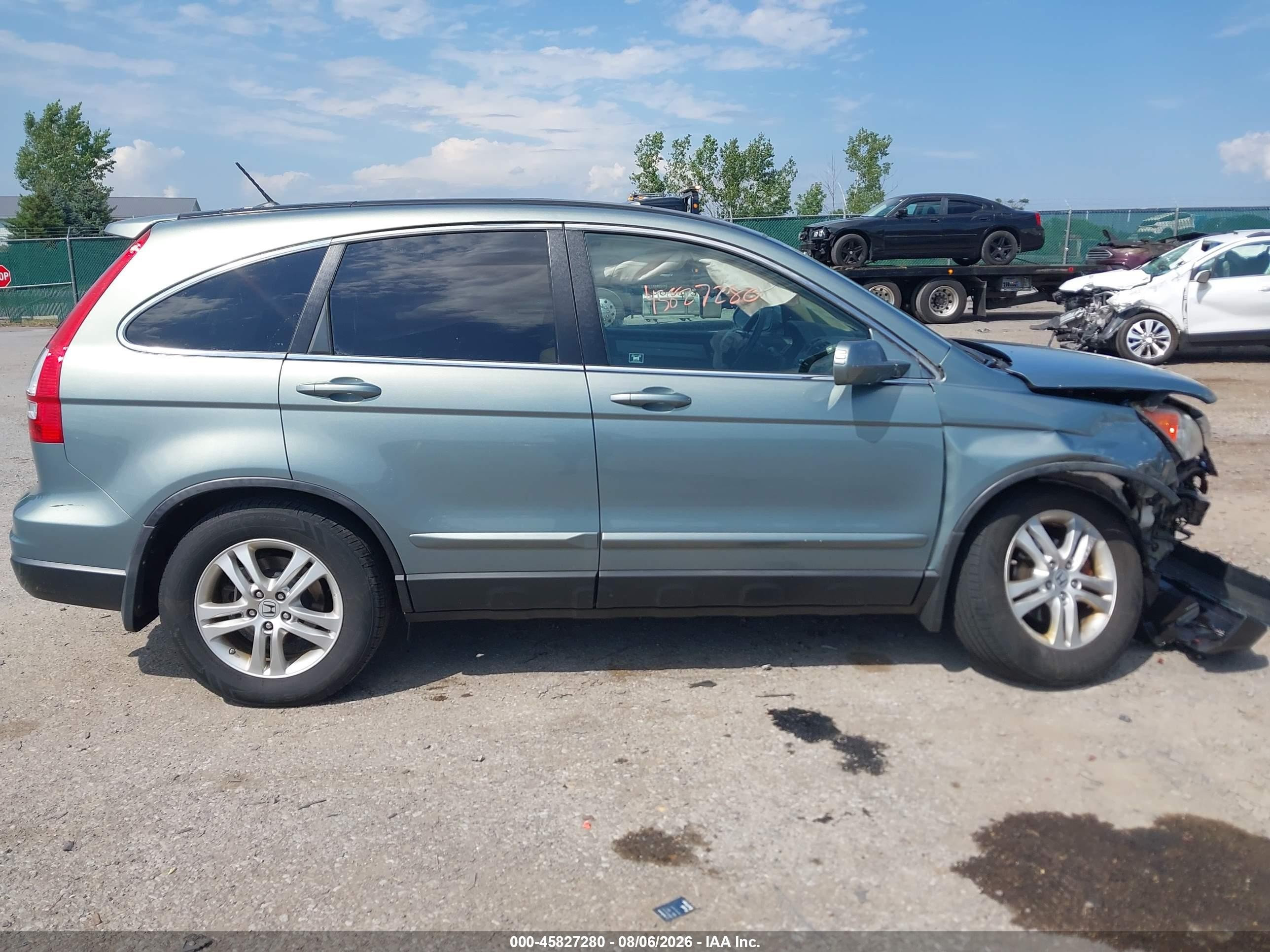 2011 Honda Cr-v Ex-l Light Blue vin: 5J6RE4H79BL055401