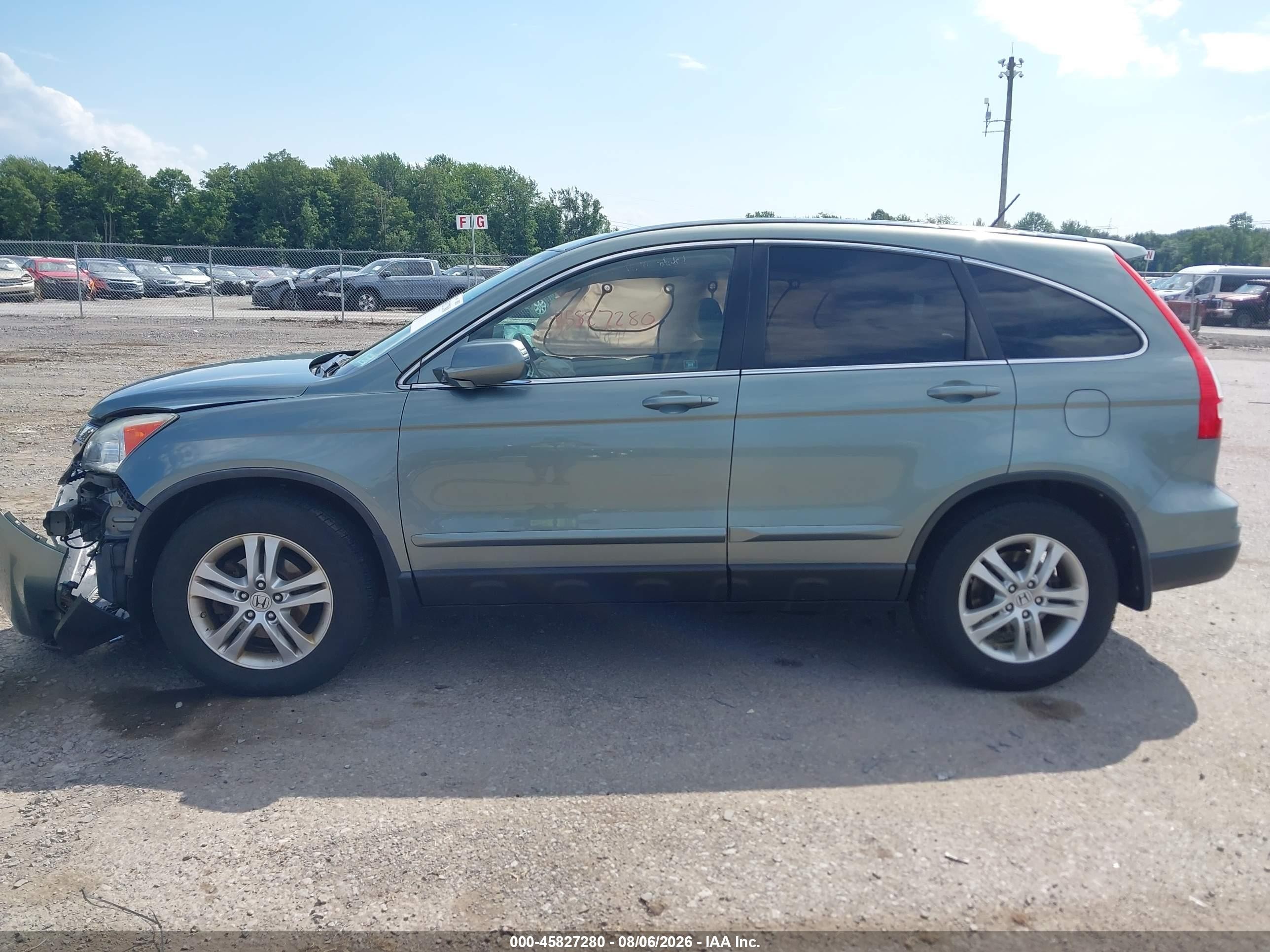 2011 Honda Cr-v Ex-l Light Blue vin: 5J6RE4H79BL055401
