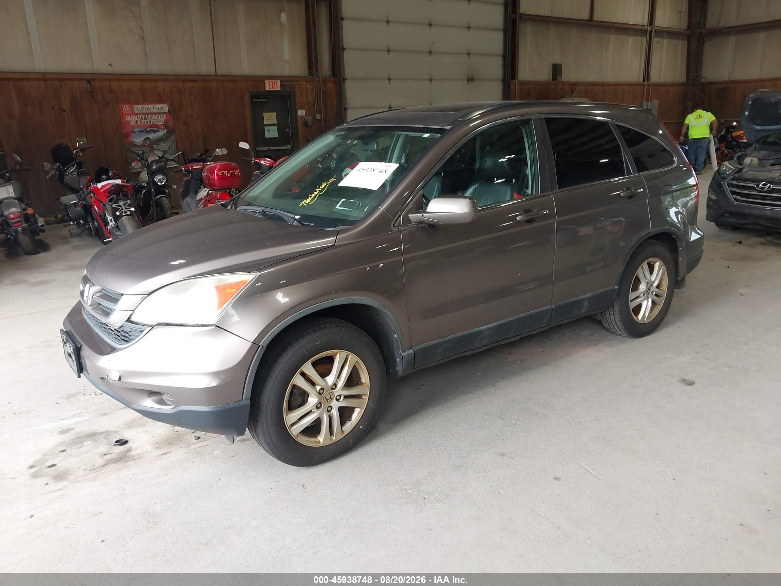 2011 Honda Cr-v Ex-l Gray vin: 5J6RE4H79BL060615