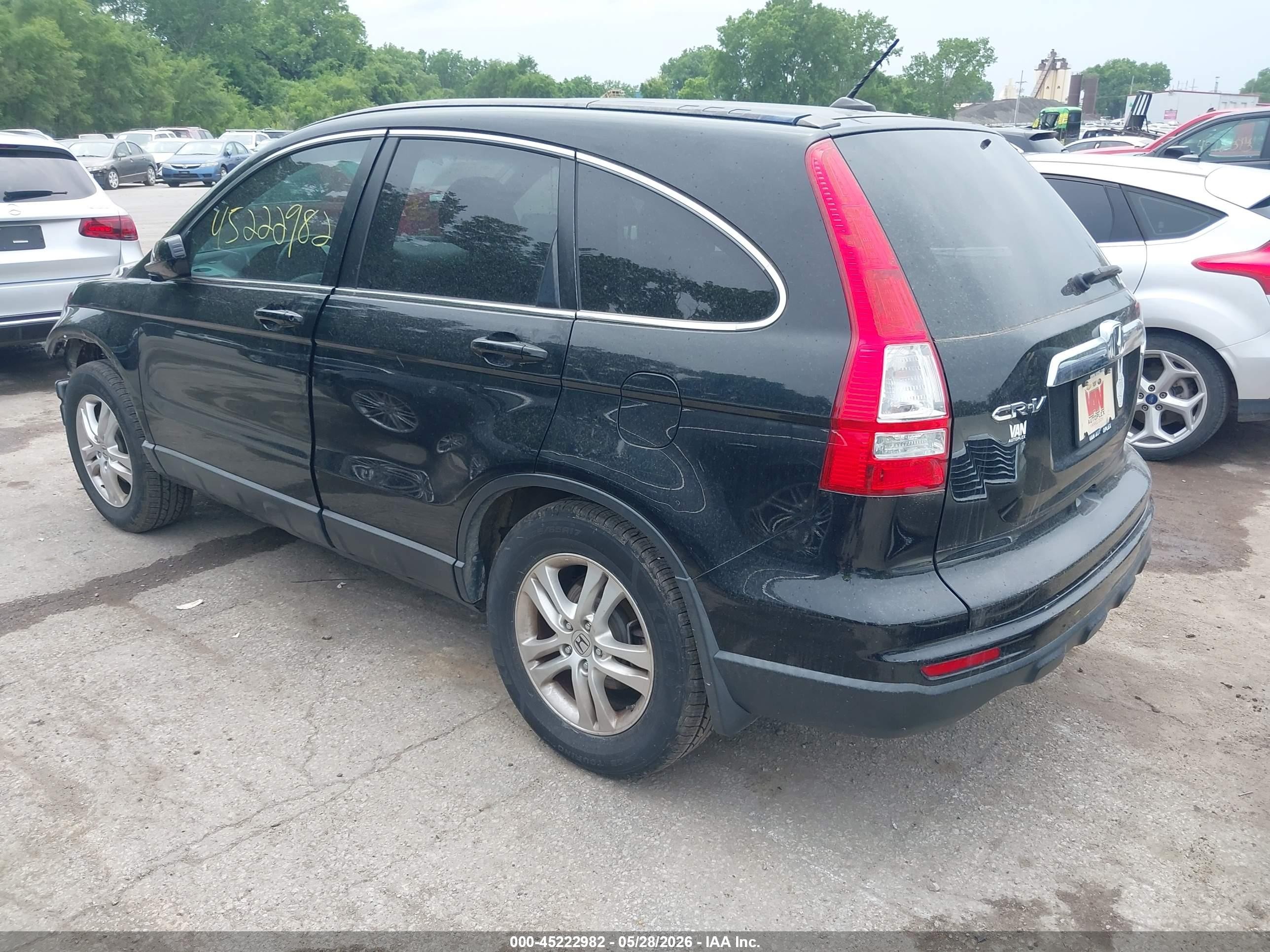 2011 Honda Cr-v Ex-l Black vin: 5J6RE4H79BL075857