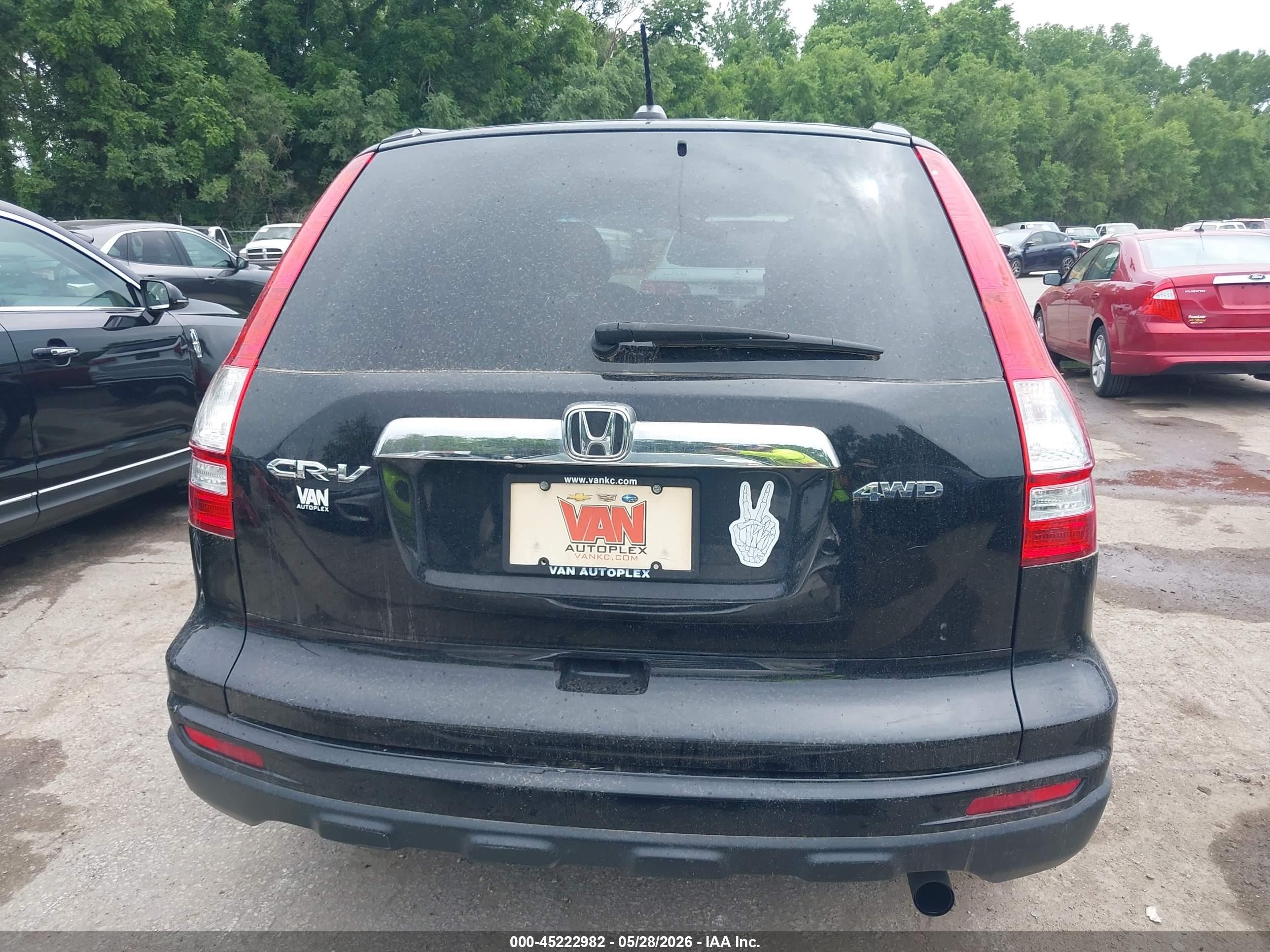 2011 Honda Cr-v Ex-l Black vin: 5J6RE4H79BL075857