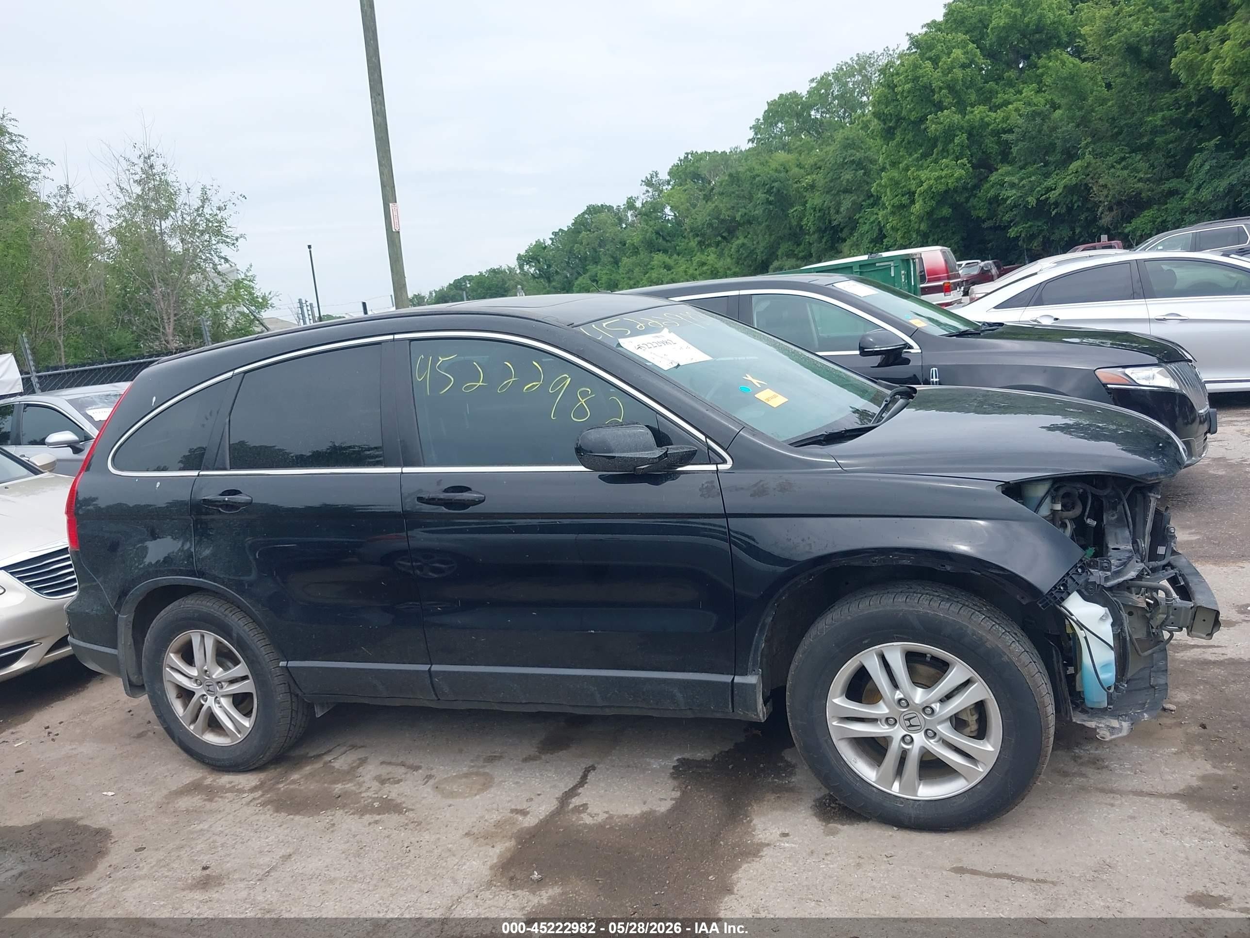2011 Honda Cr-v Ex-l Black vin: 5J6RE4H79BL075857
