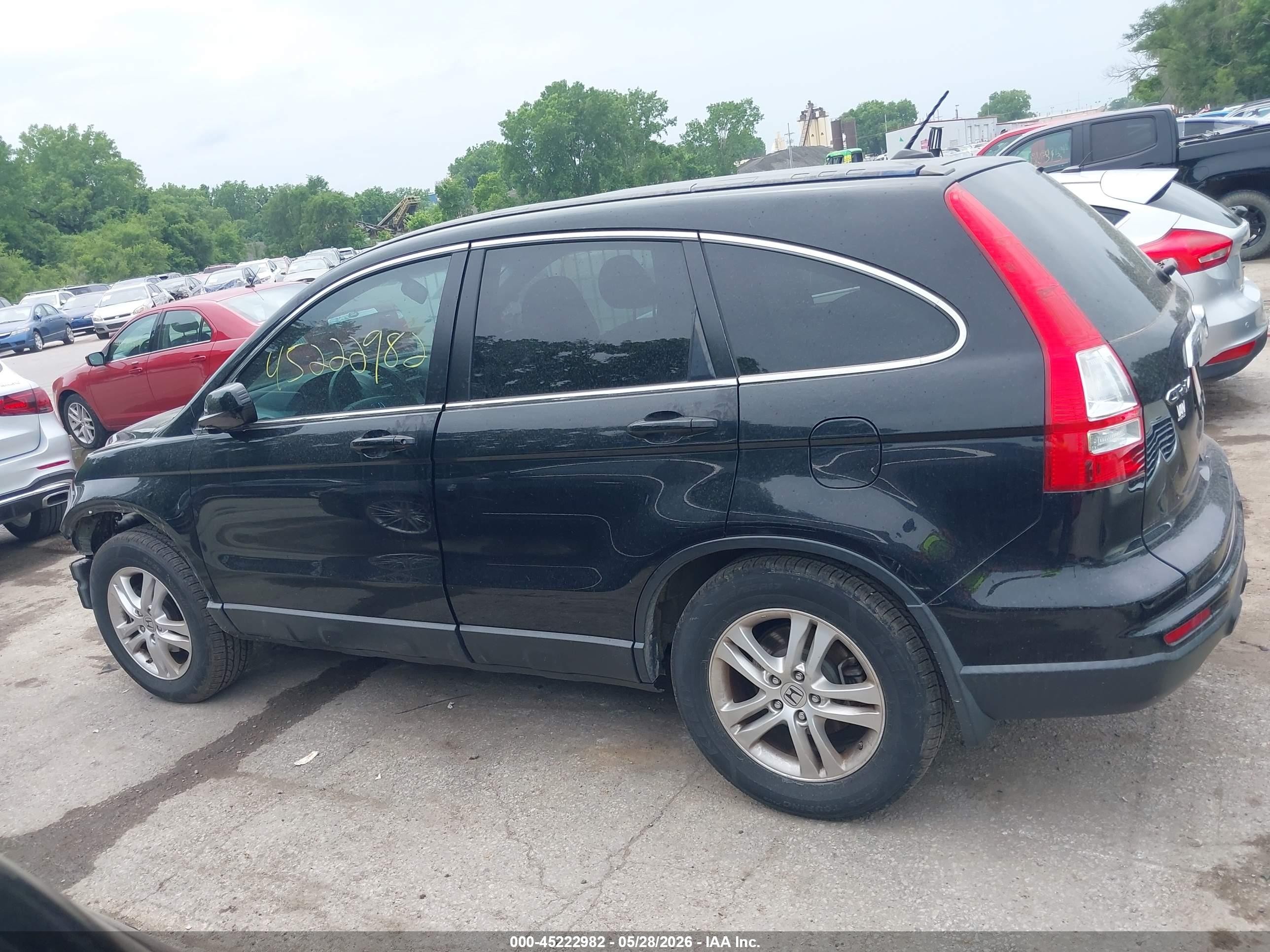 2011 Honda Cr-v Ex-l Black vin: 5J6RE4H79BL075857
