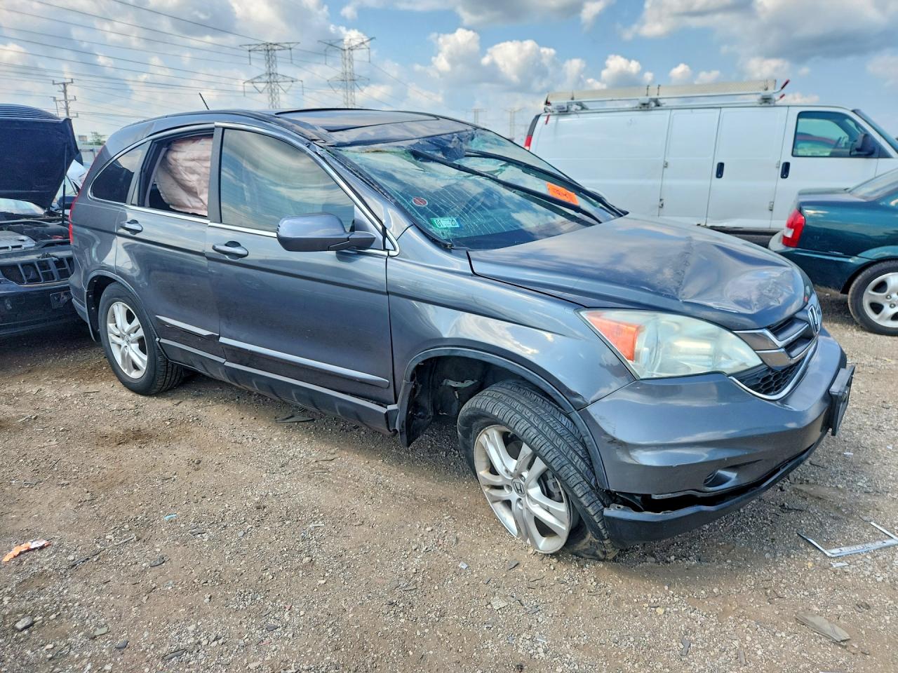 2011 Honda Cr-v Exl Gray vin: 5J6RE4H79BL083490