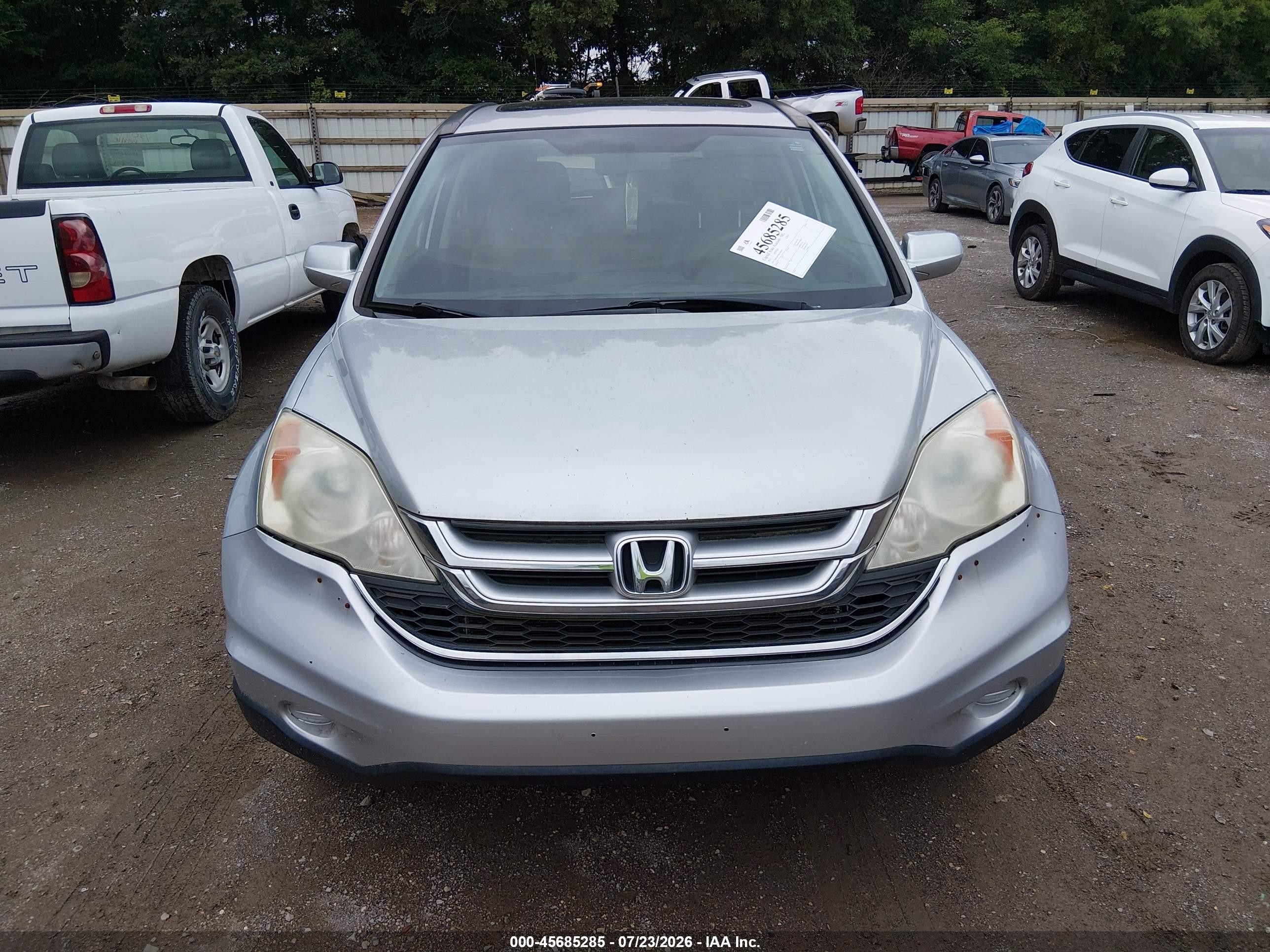 2011 Honda Cr-v Ex-l Silver vin: 5J6RE4H79BL104838