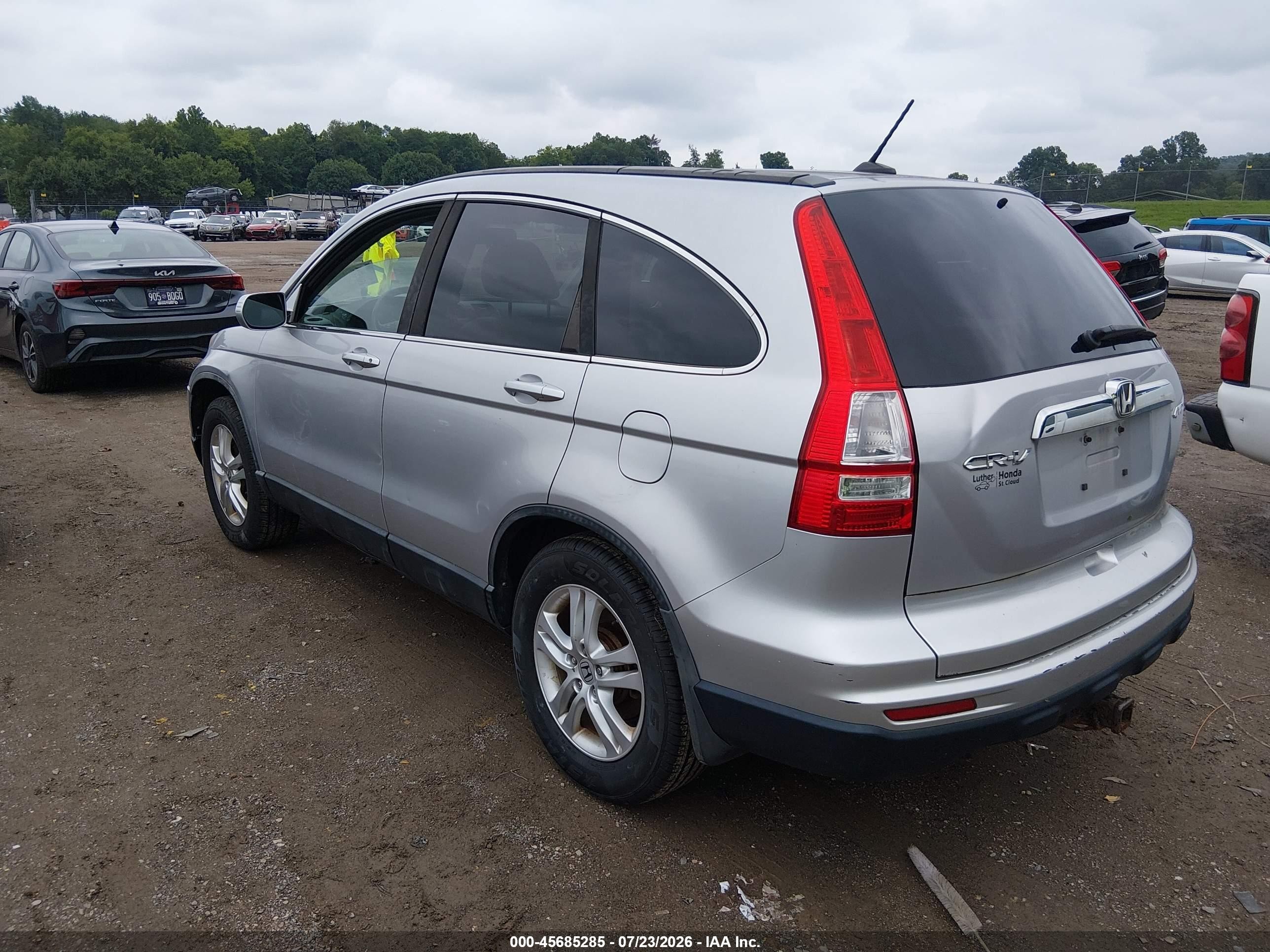 2011 Honda Cr-v Ex-l Silver vin: 5J6RE4H79BL104838