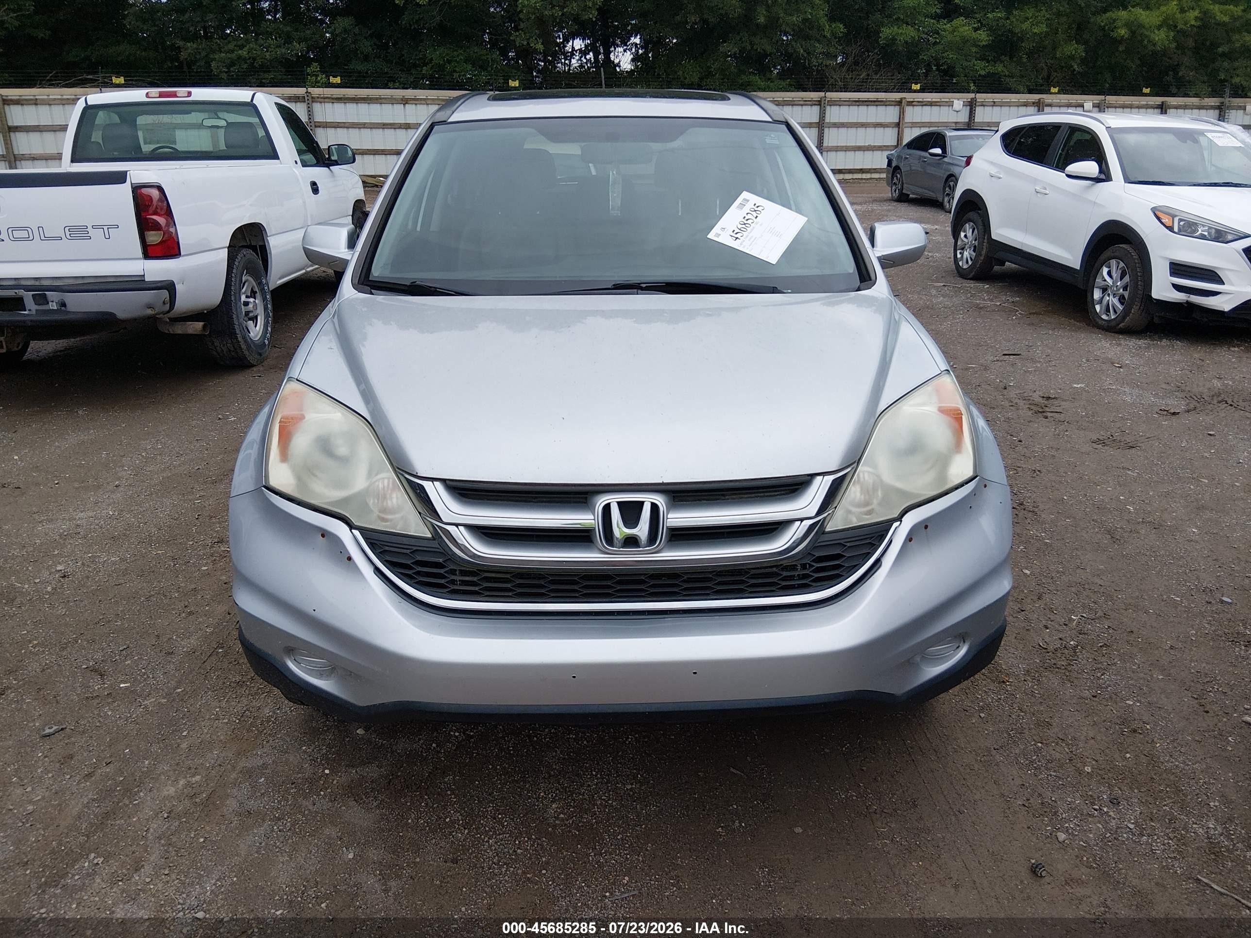 2011 Honda Cr-v Ex-l Silver vin: 5J6RE4H79BL104838