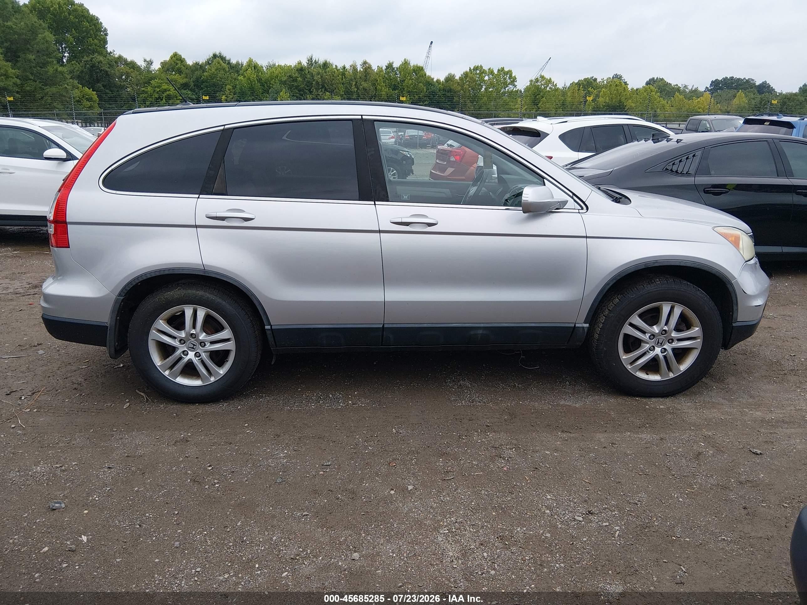 2011 Honda Cr-v Ex-l Silver vin: 5J6RE4H79BL104838