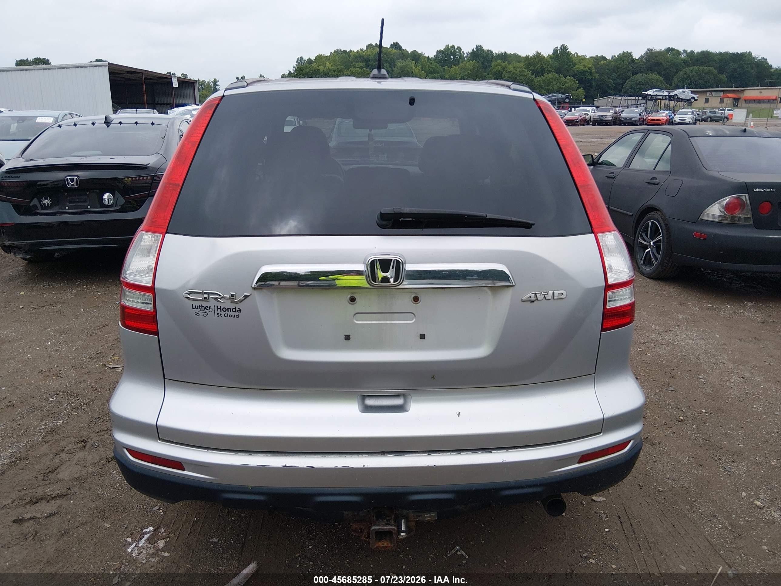 2011 Honda Cr-v Ex-l Silver vin: 5J6RE4H79BL104838