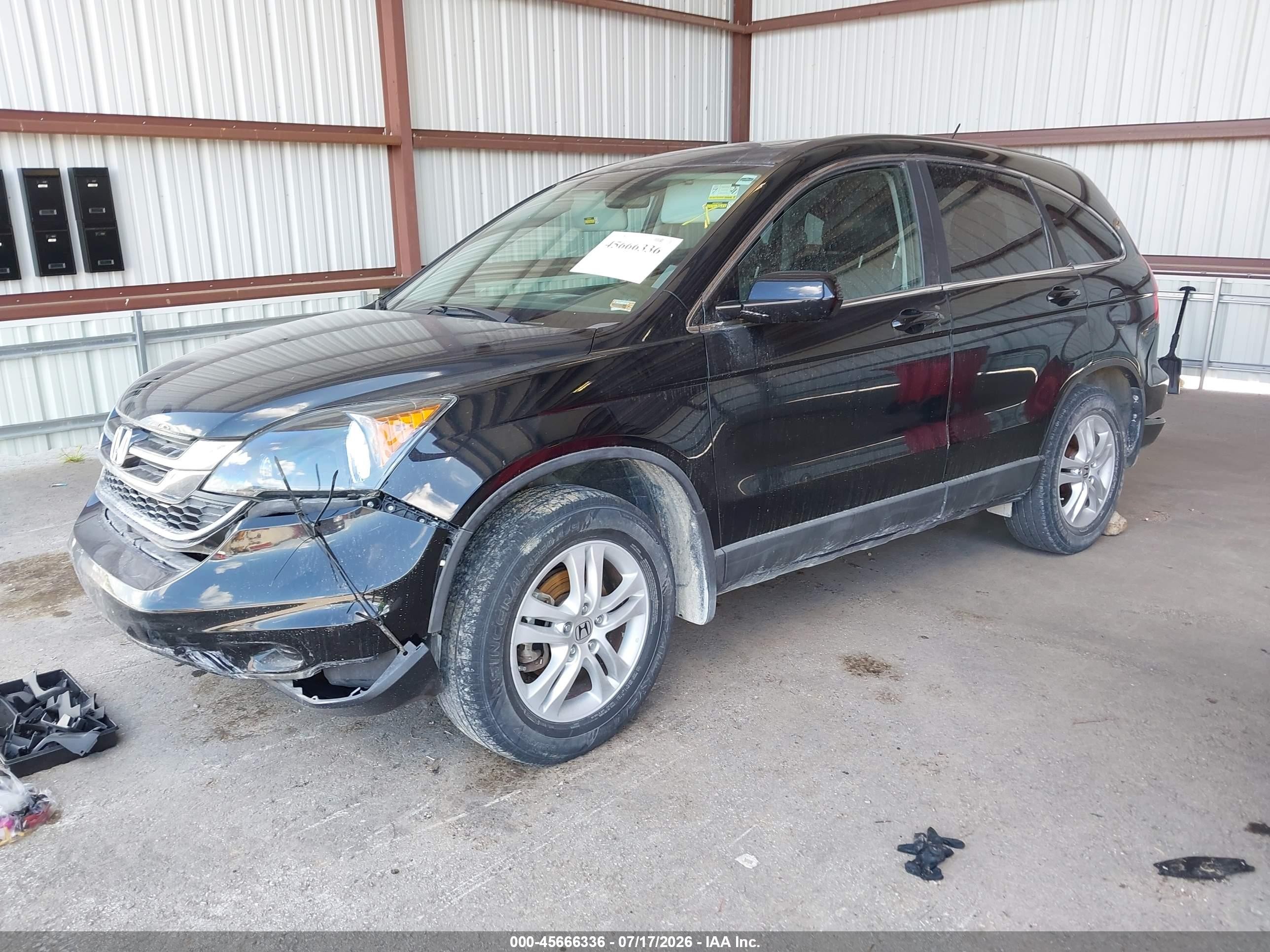 2010 Honda Cr-v Ex-l Black vin: 5J6RE4H7XAL007517