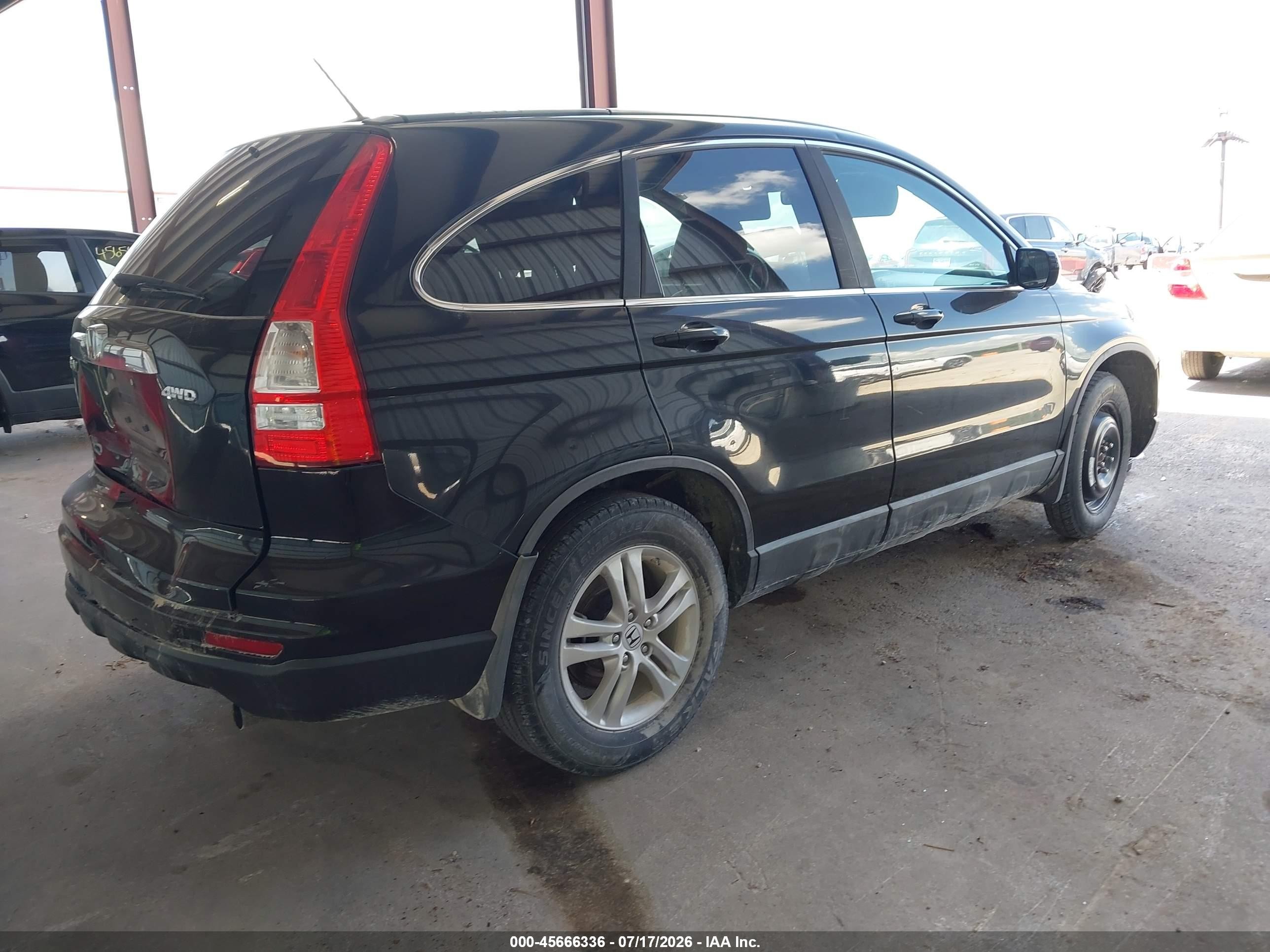 2010 Honda Cr-v Ex-l Black vin: 5J6RE4H7XAL007517