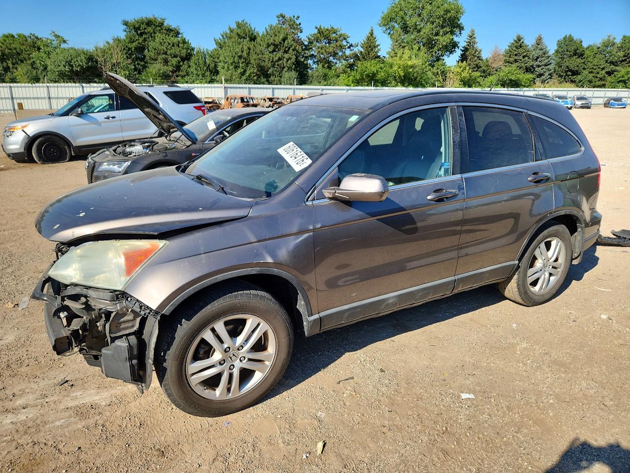 2010 Honda Cr-v Exl Серый vin: 5J6RE4H7XAL018923