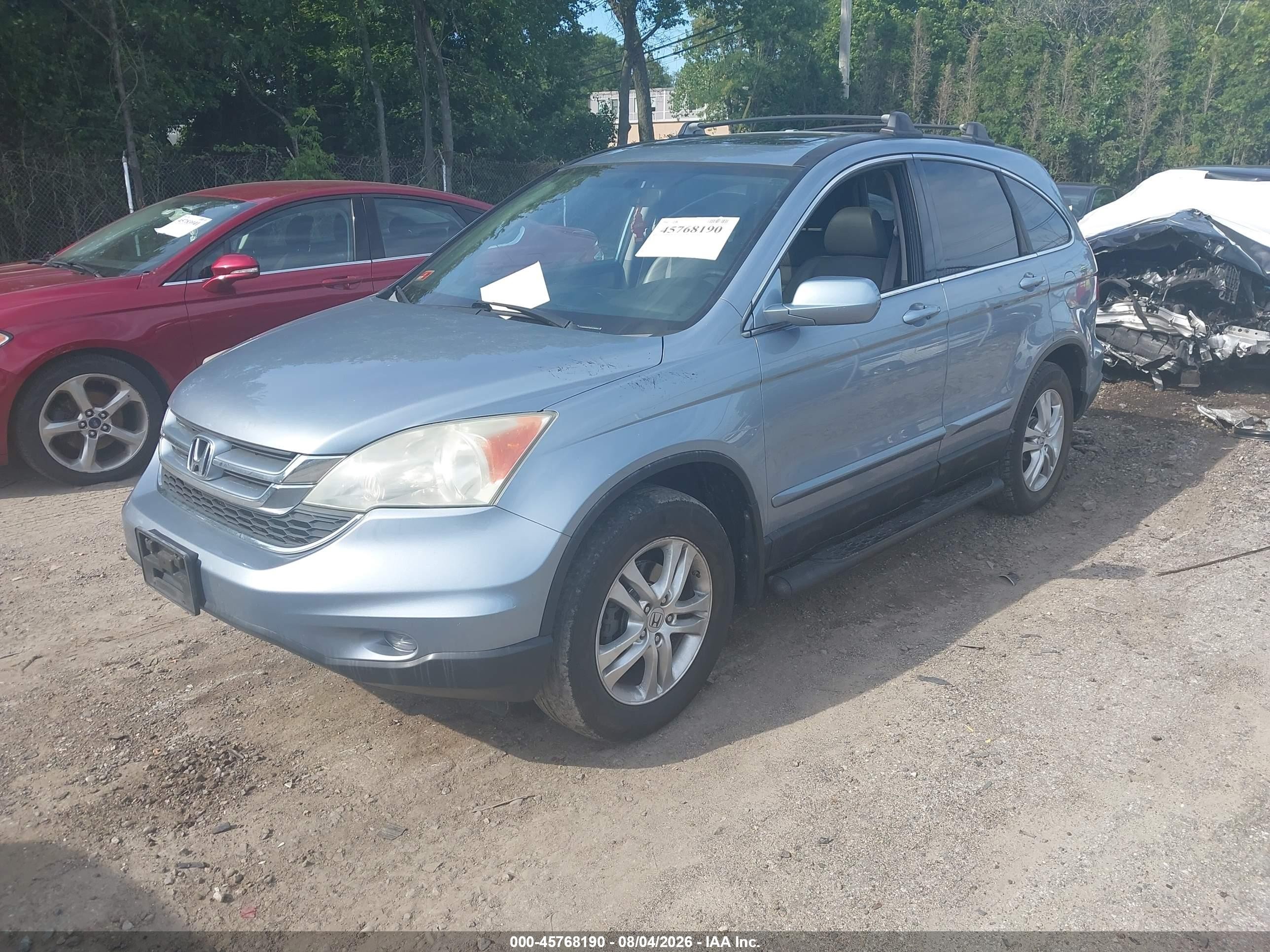 2010 Honda Cr-v Ex-l Blue vin: 5J6RE4H7XAL030165