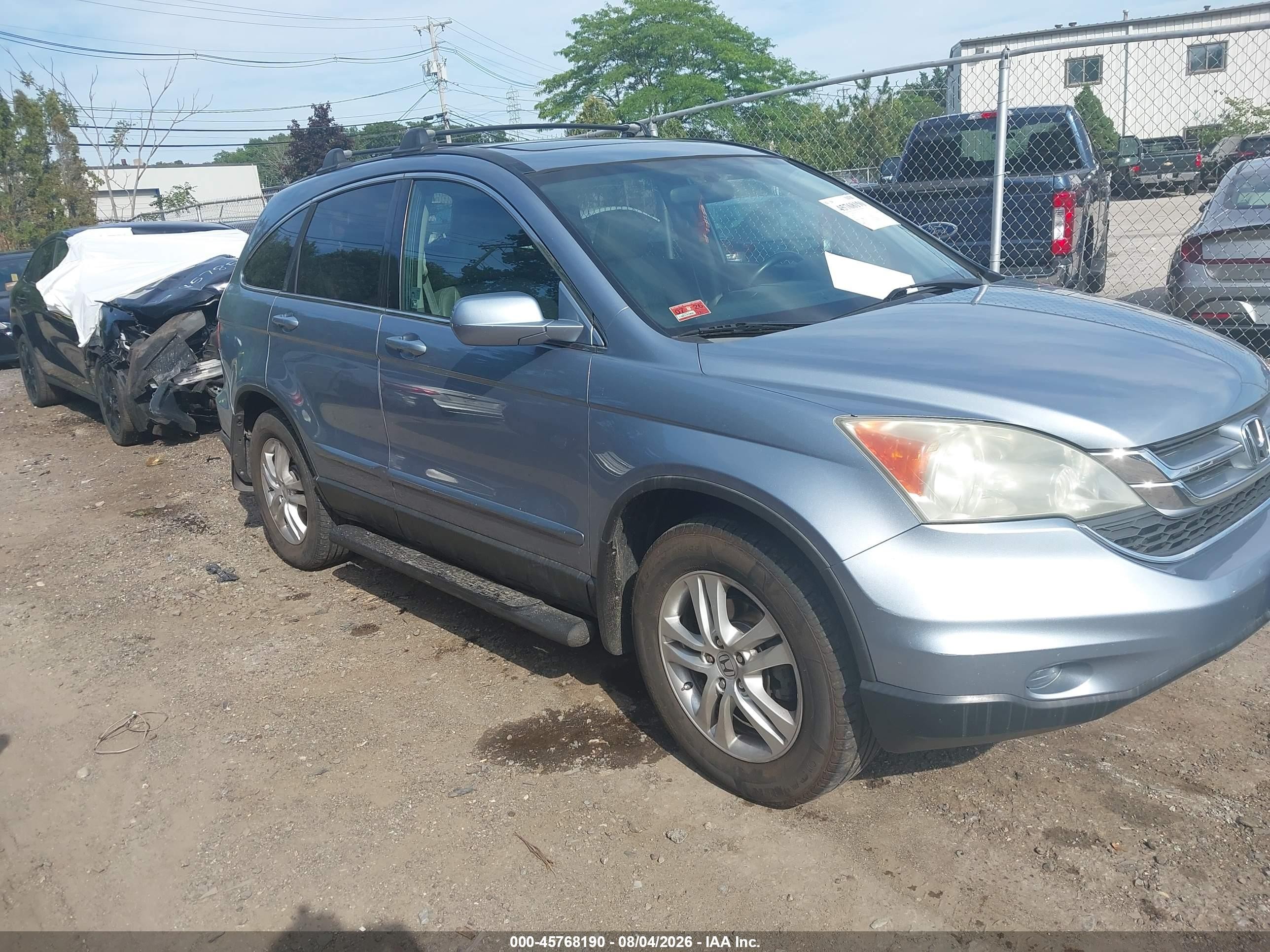 2010 Honda Cr-v Ex-l Blue vin: 5J6RE4H7XAL030165