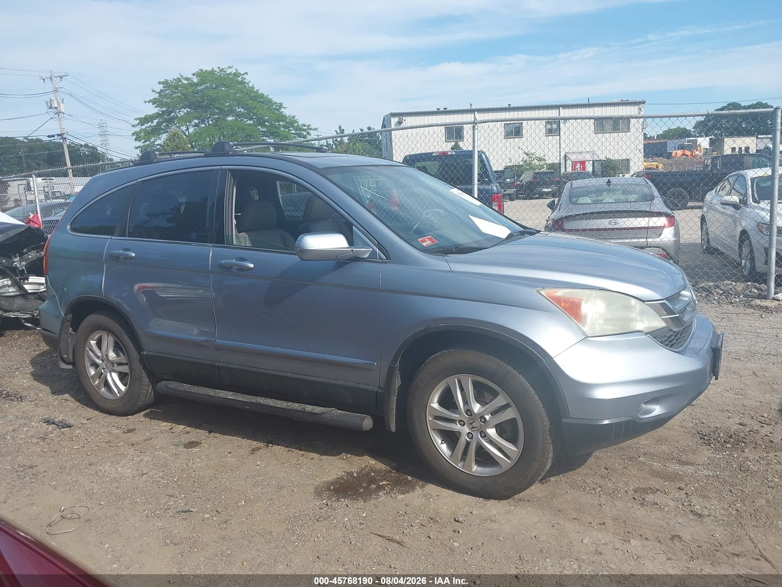 2010 Honda Cr-v Ex-l Blue vin: 5J6RE4H7XAL030165