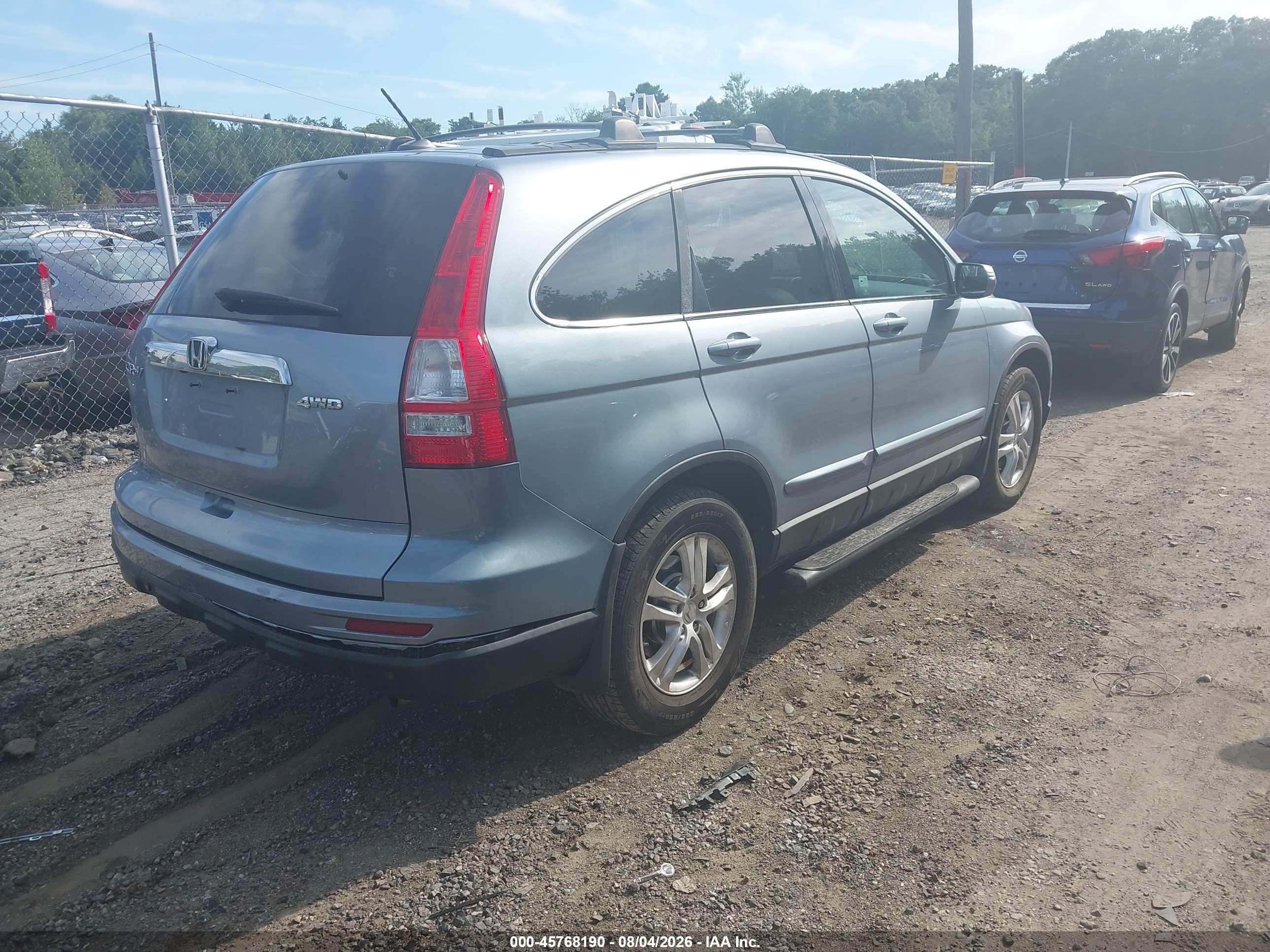 2010 Honda Cr-v Ex-l Blue vin: 5J6RE4H7XAL030165