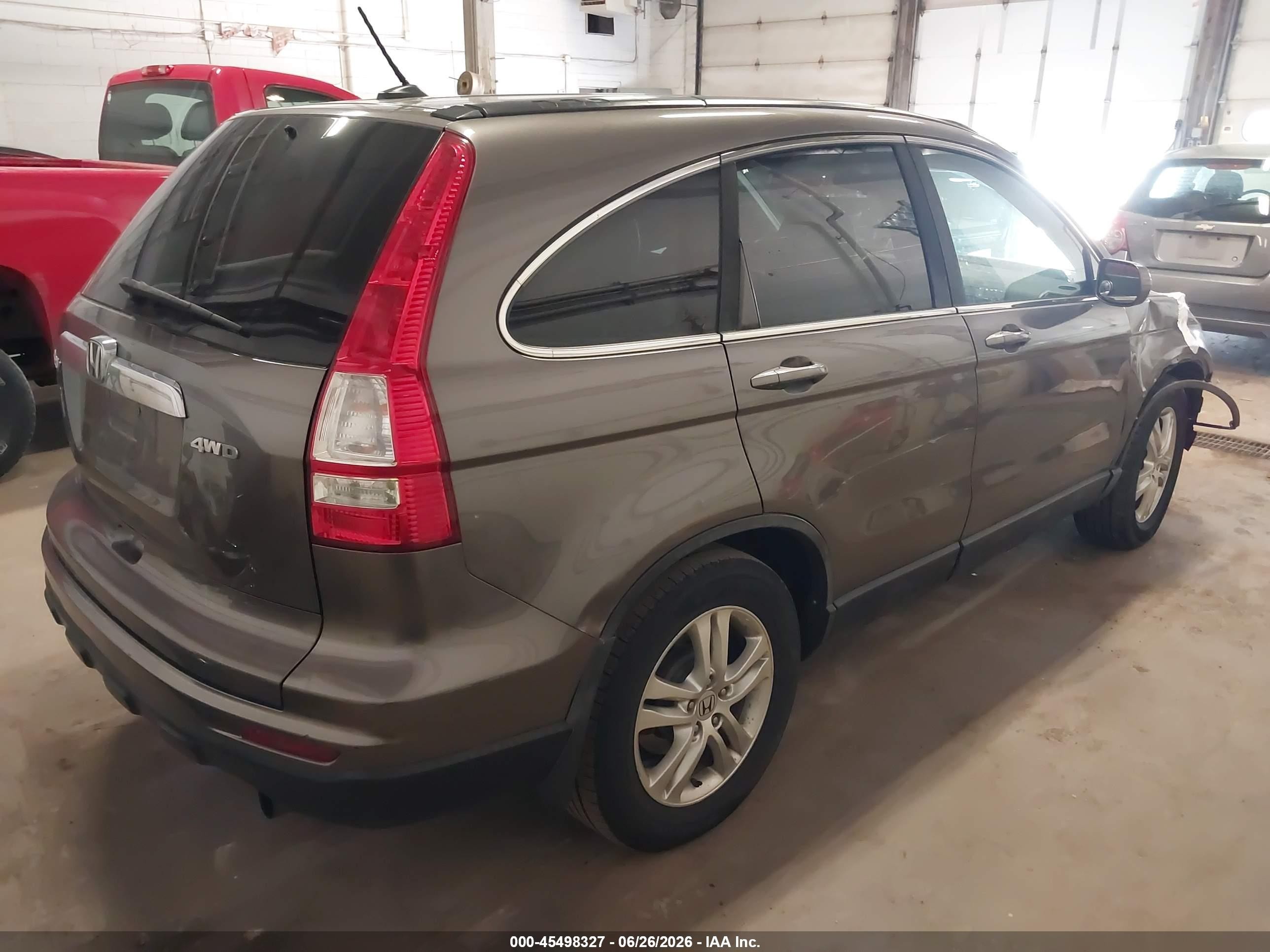 2010 Honda Cr-v Ex-l Brown vin: 5J6RE4H7XAL054658