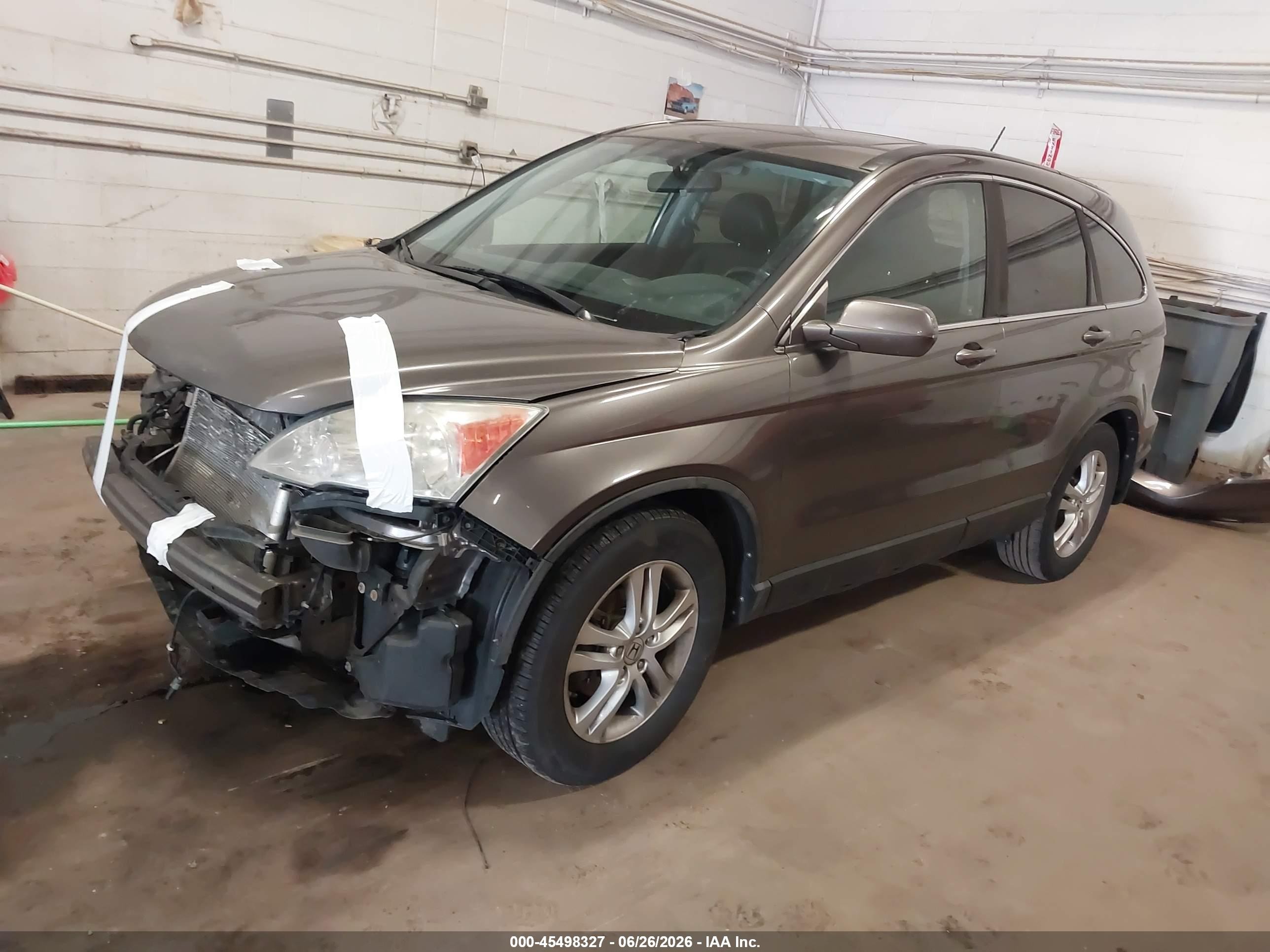 2010 Honda Cr-v Ex-l Brown vin: 5J6RE4H7XAL054658