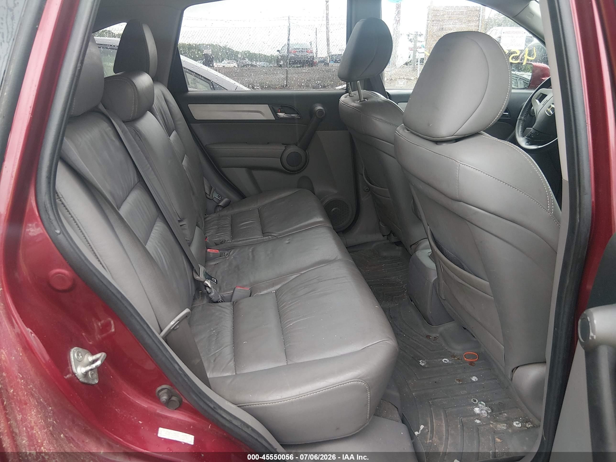 2010 Honda Cr-v Ex-l Burgundy vin: 5J6RE4H7XAL058242