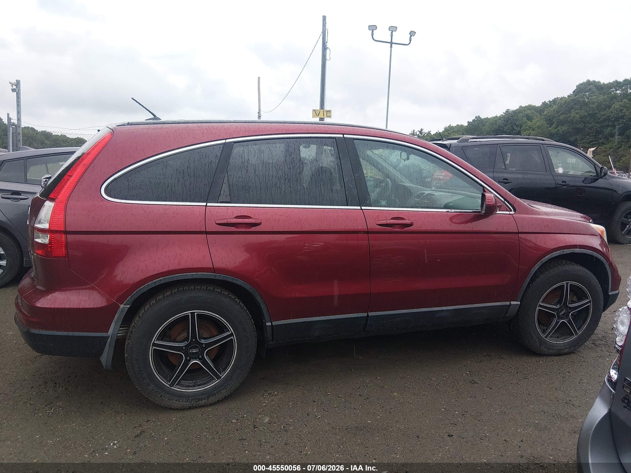 2010 Honda Cr-v Ex-l Burgundy vin: 5J6RE4H7XAL058242