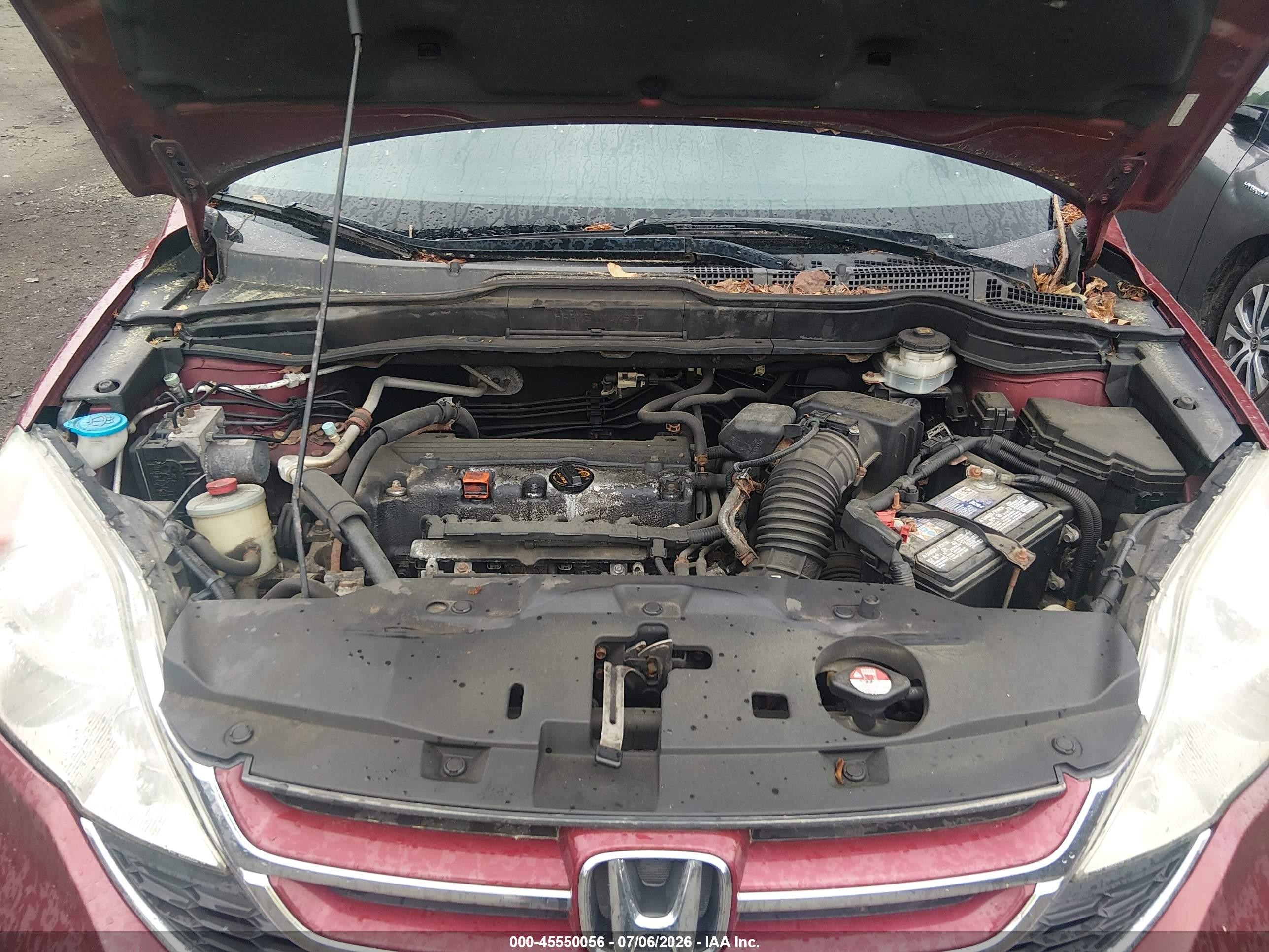 2010 Honda Cr-v Ex-l Burgundy vin: 5J6RE4H7XAL058242