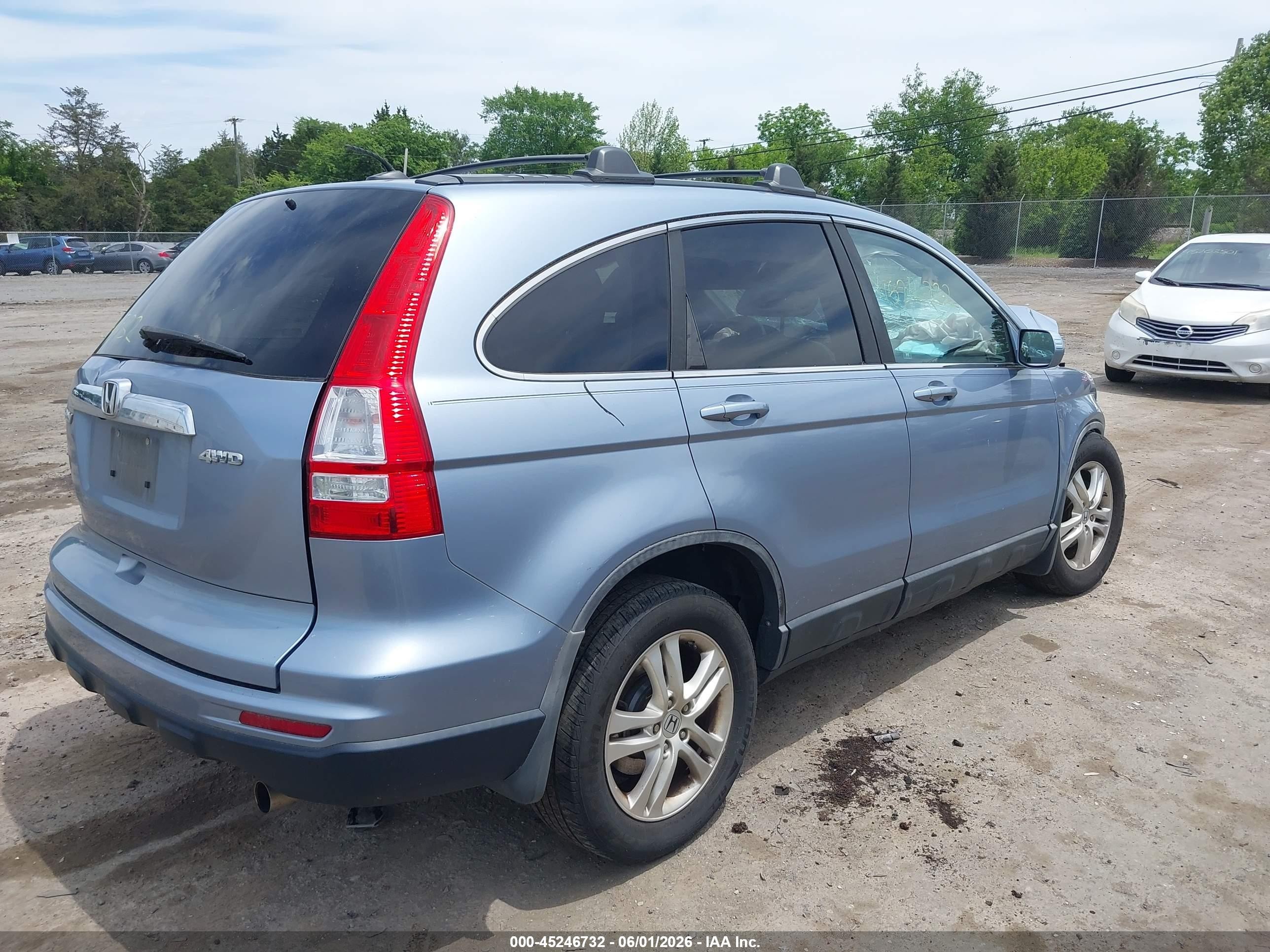 2010 Honda Cr-v Ex-l Синий vin: 5J6RE4H7XAL061545