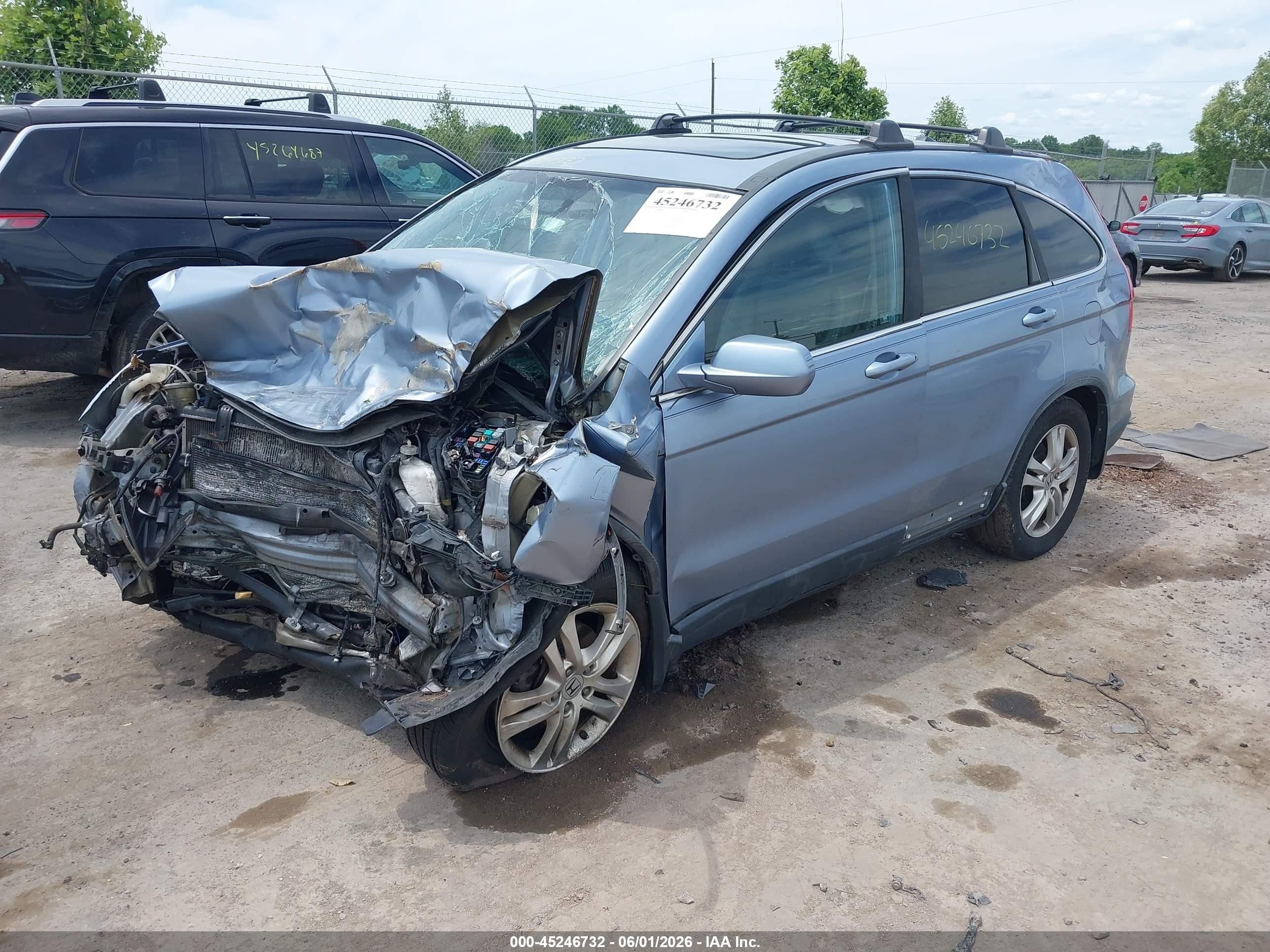 2010 Honda Cr-v Ex-l Синий vin: 5J6RE4H7XAL061545