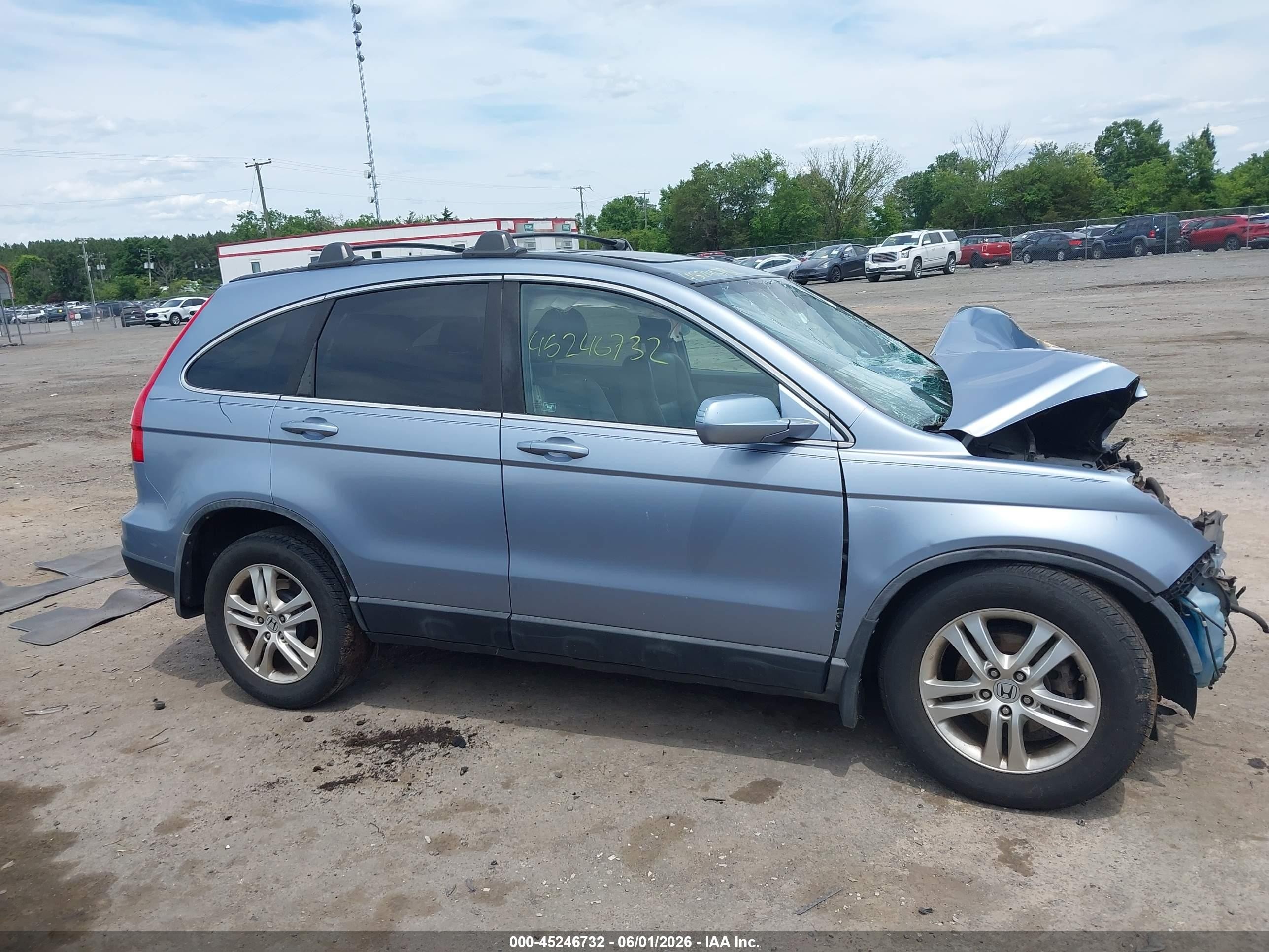 2010 Honda Cr-v Ex-l Синий vin: 5J6RE4H7XAL061545