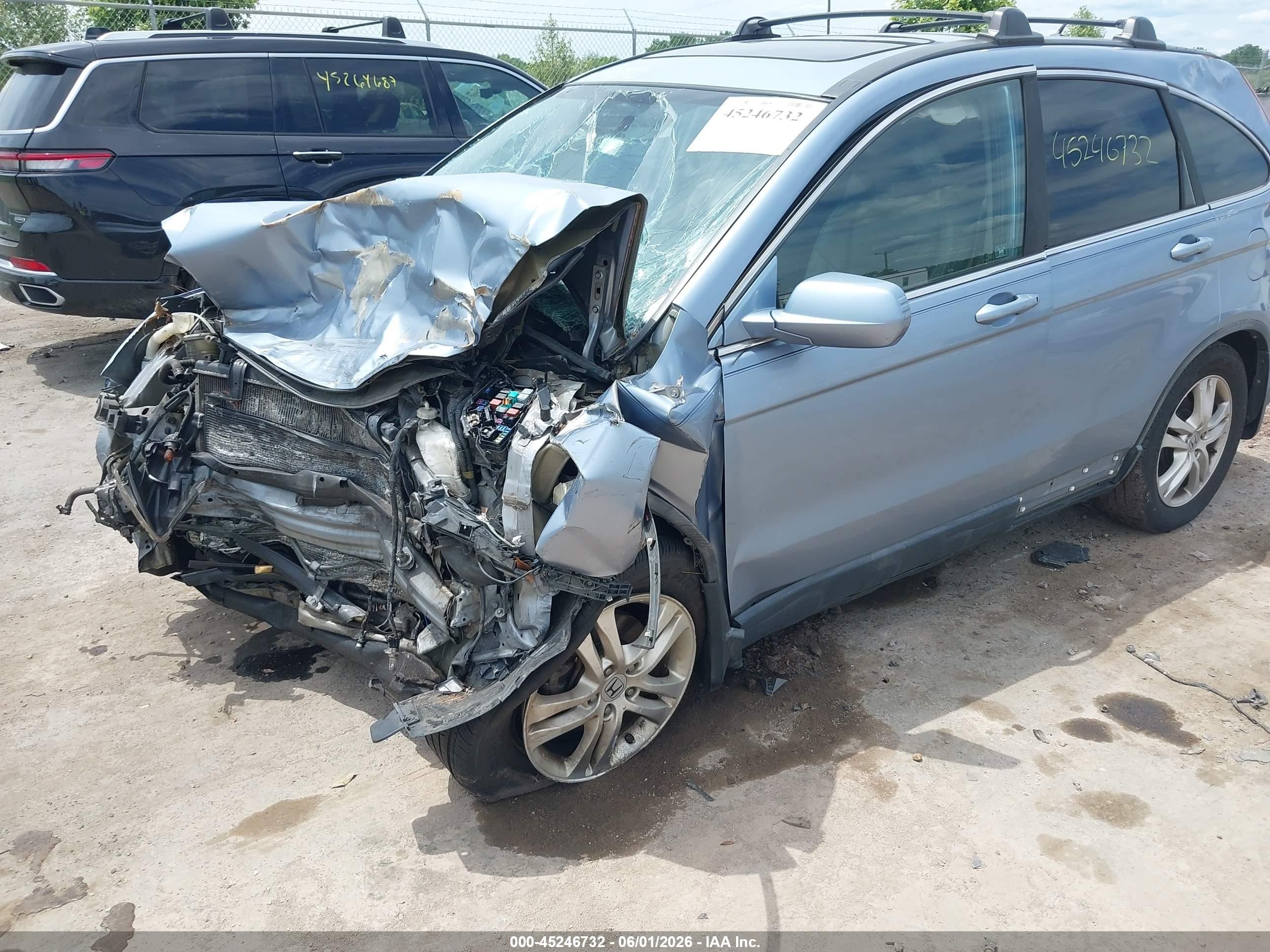 2010 Honda Cr-v Ex-l Синий vin: 5J6RE4H7XAL061545
