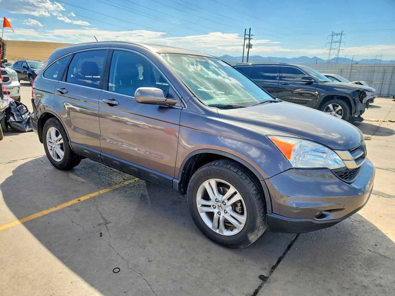 2010 Honda Cr-v Exl Brown vin: 5J6RE4H7XAL078426