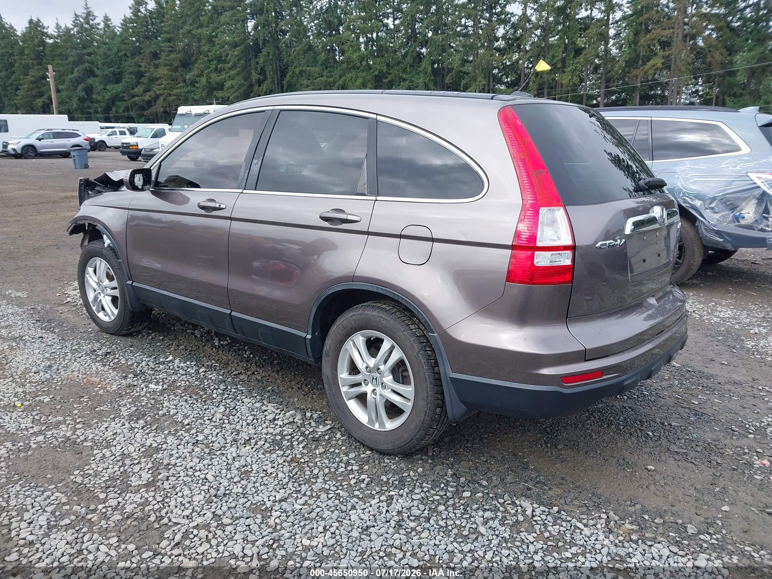 2010 Honda Cr-v Ex-l Pewter vin: 5J6RE4H7XAL086316