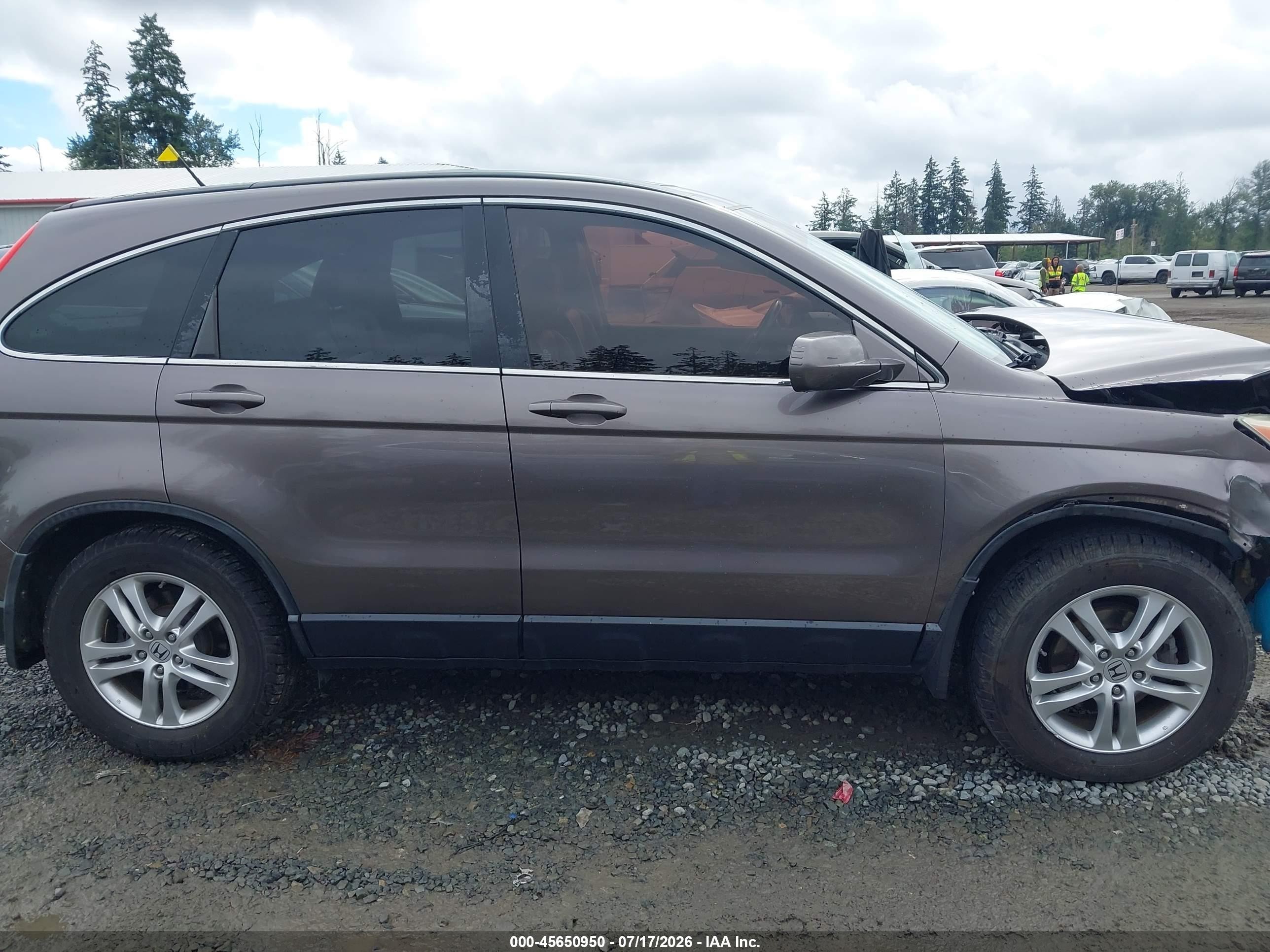 2010 Honda Cr-v Ex-l Pewter vin: 5J6RE4H7XAL086316