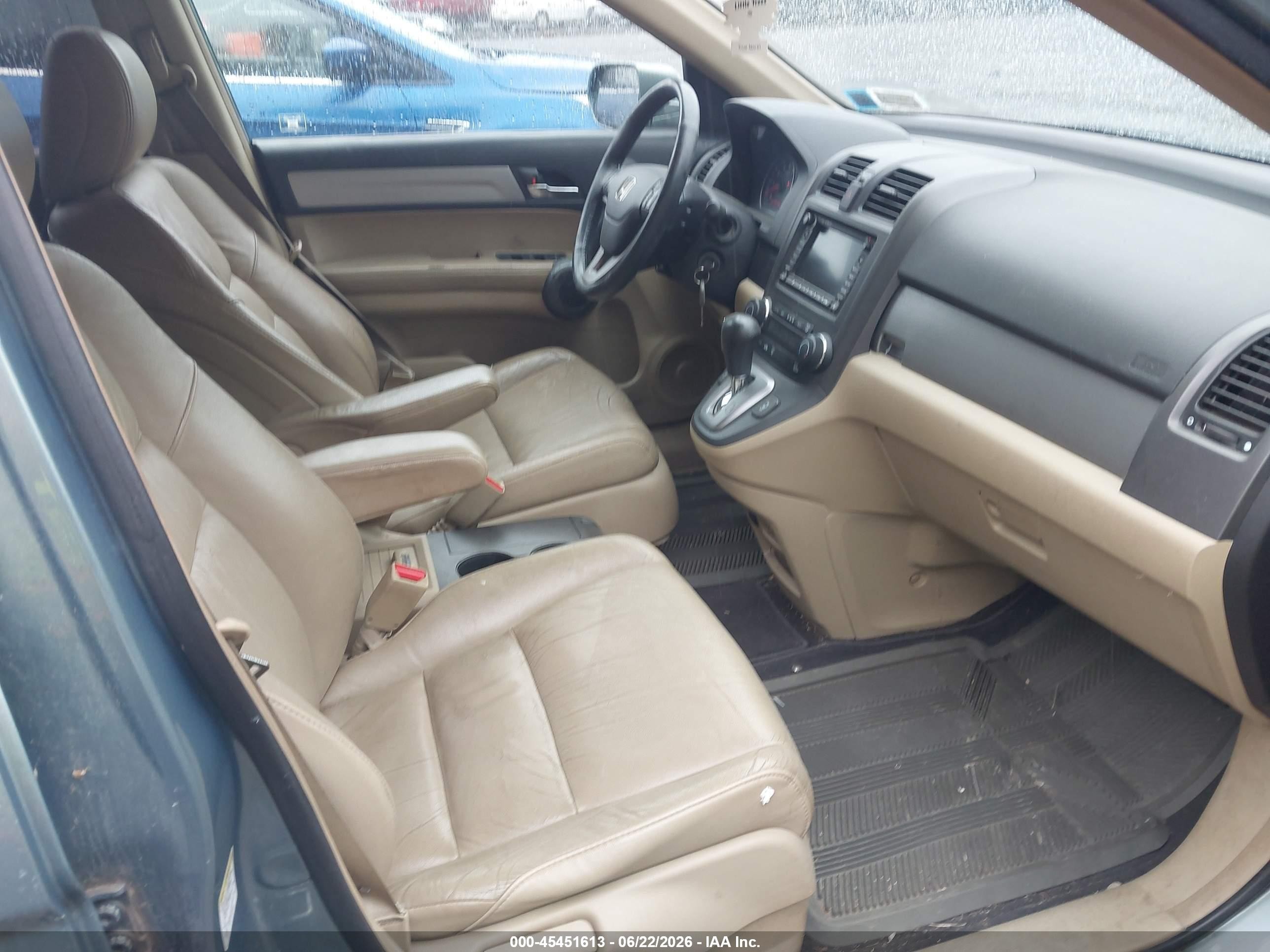 2010 Honda Cr-v Ex-l Teal vin: 5J6RE4H7XAL099597