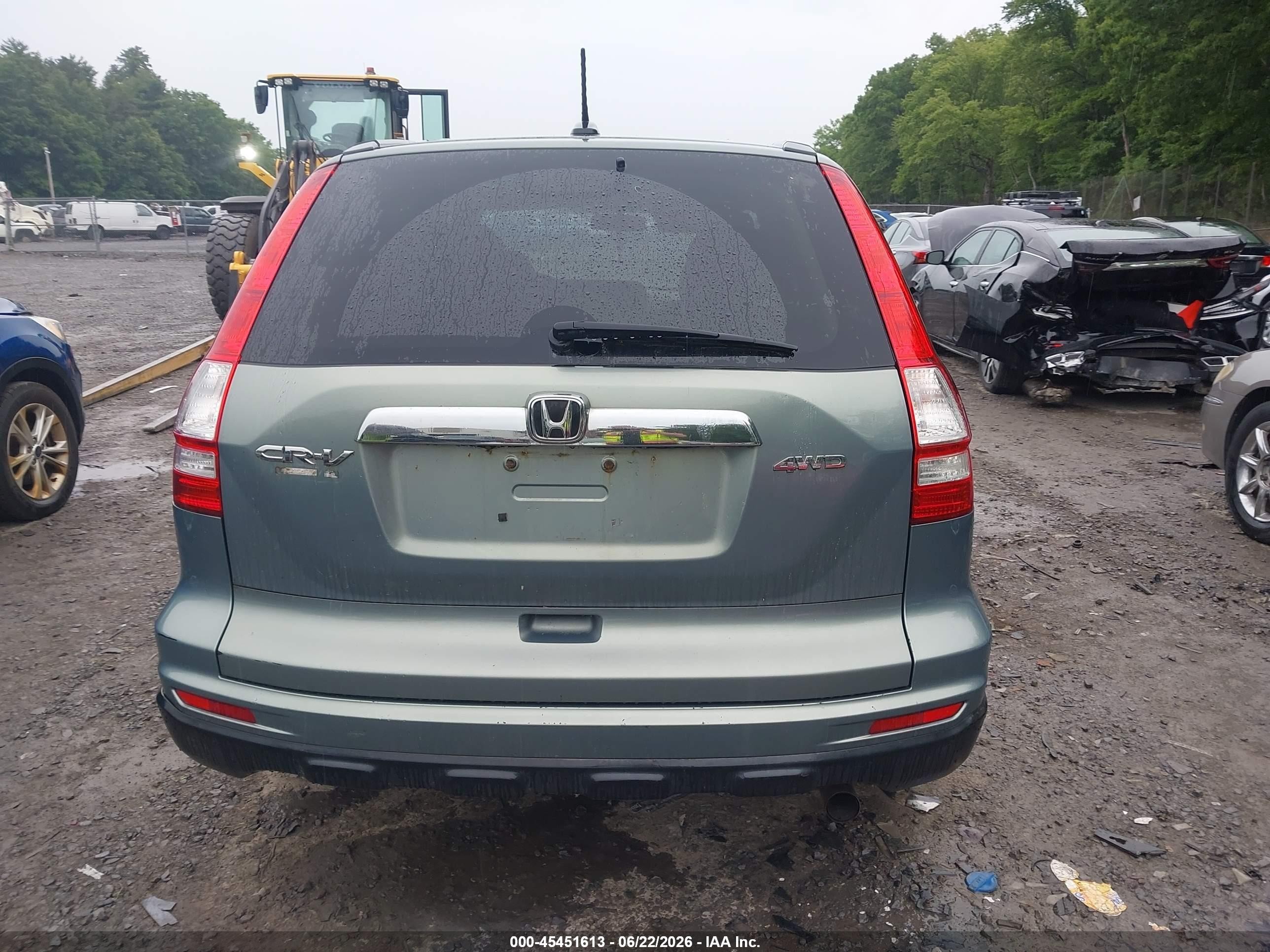 2010 Honda Cr-v Ex-l Teal vin: 5J6RE4H7XAL099597