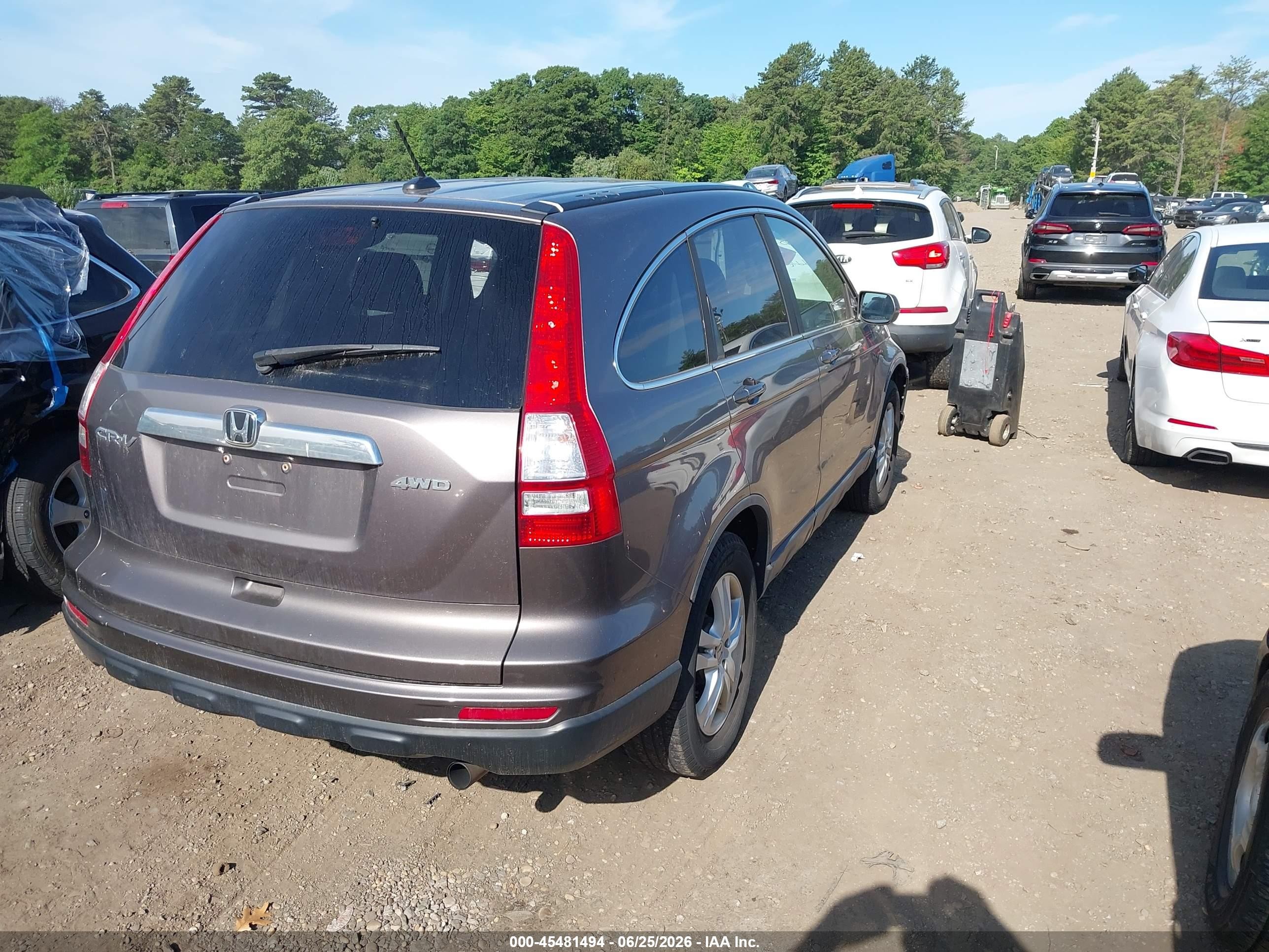 2011 Honda Cr-v Ex-l Gray vin: 5J6RE4H7XBL023914