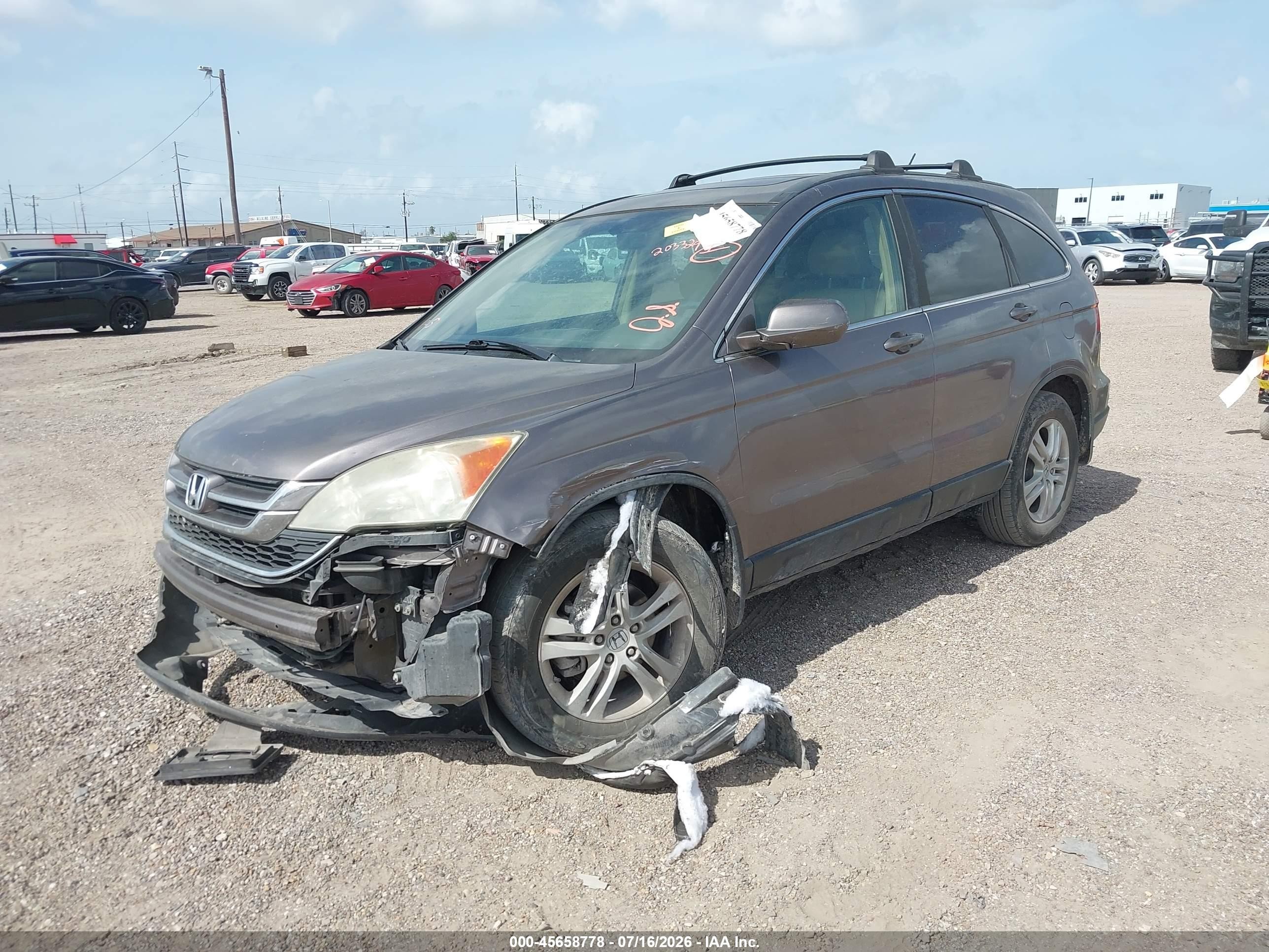 2011 Honda Cr-v Ex-l Brown vin: 5J6RE4H7XBL026103