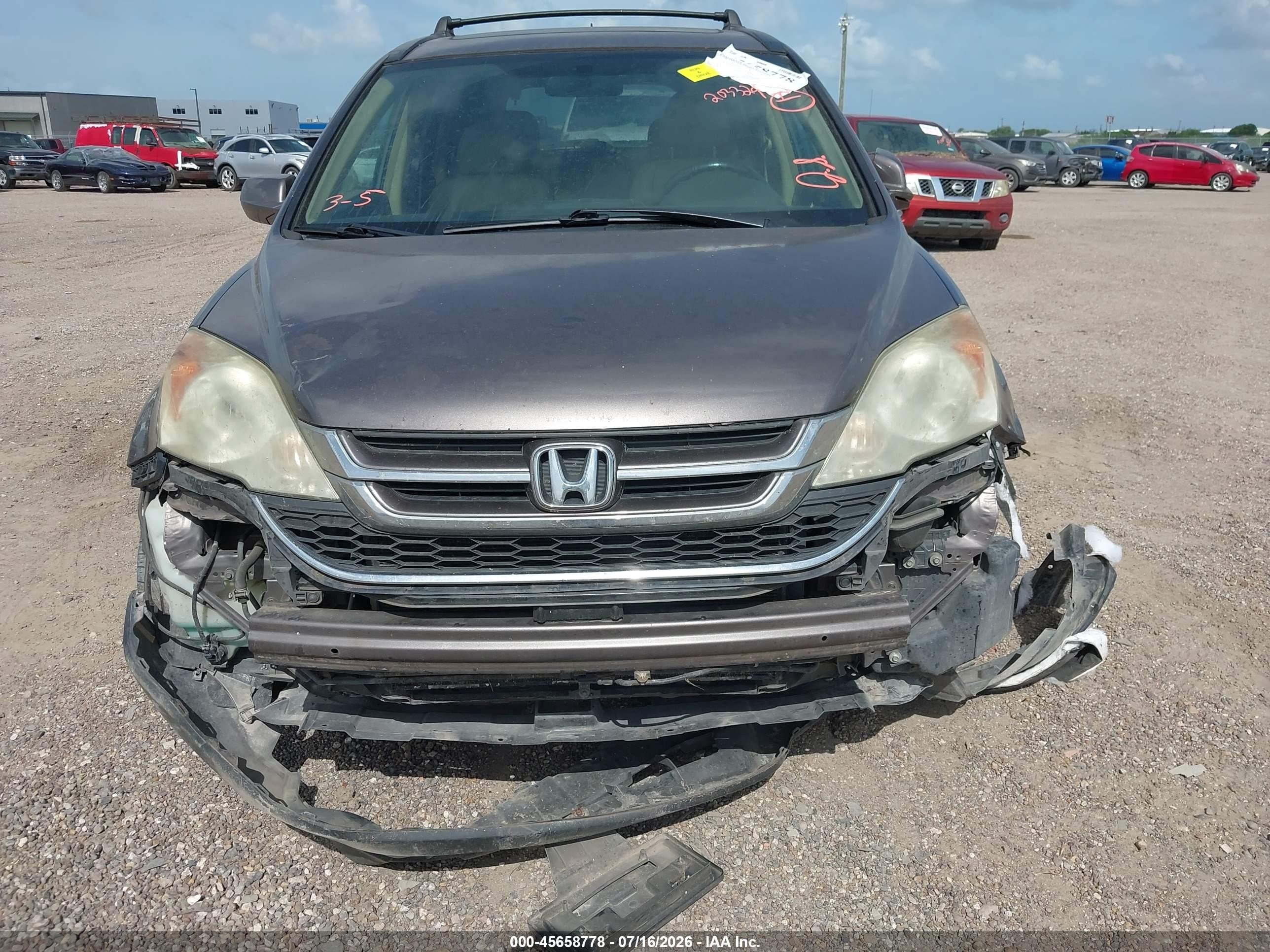 2011 Honda Cr-v Ex-l Brown vin: 5J6RE4H7XBL026103