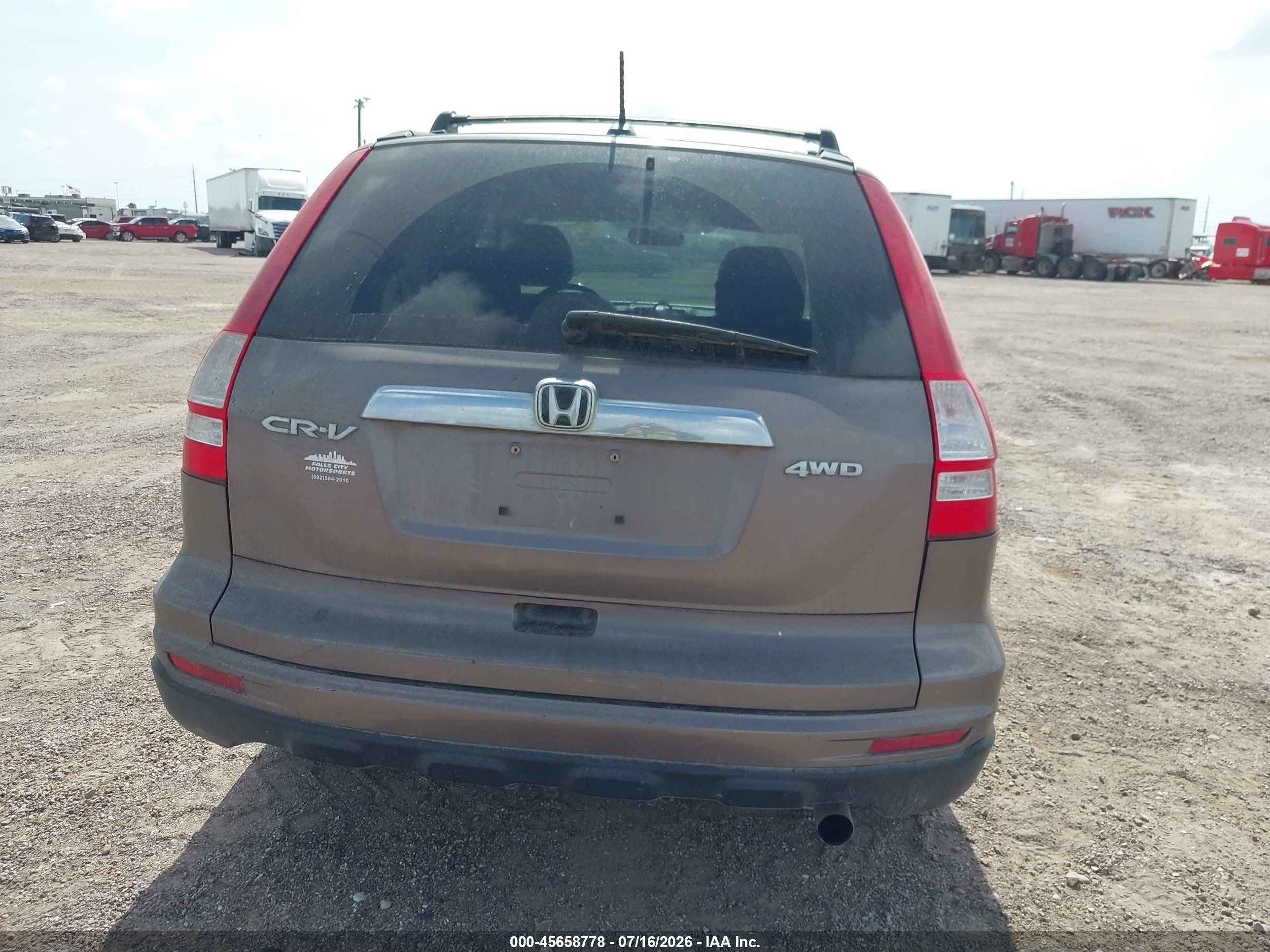 2011 Honda Cr-v Ex-l Brown vin: 5J6RE4H7XBL026103