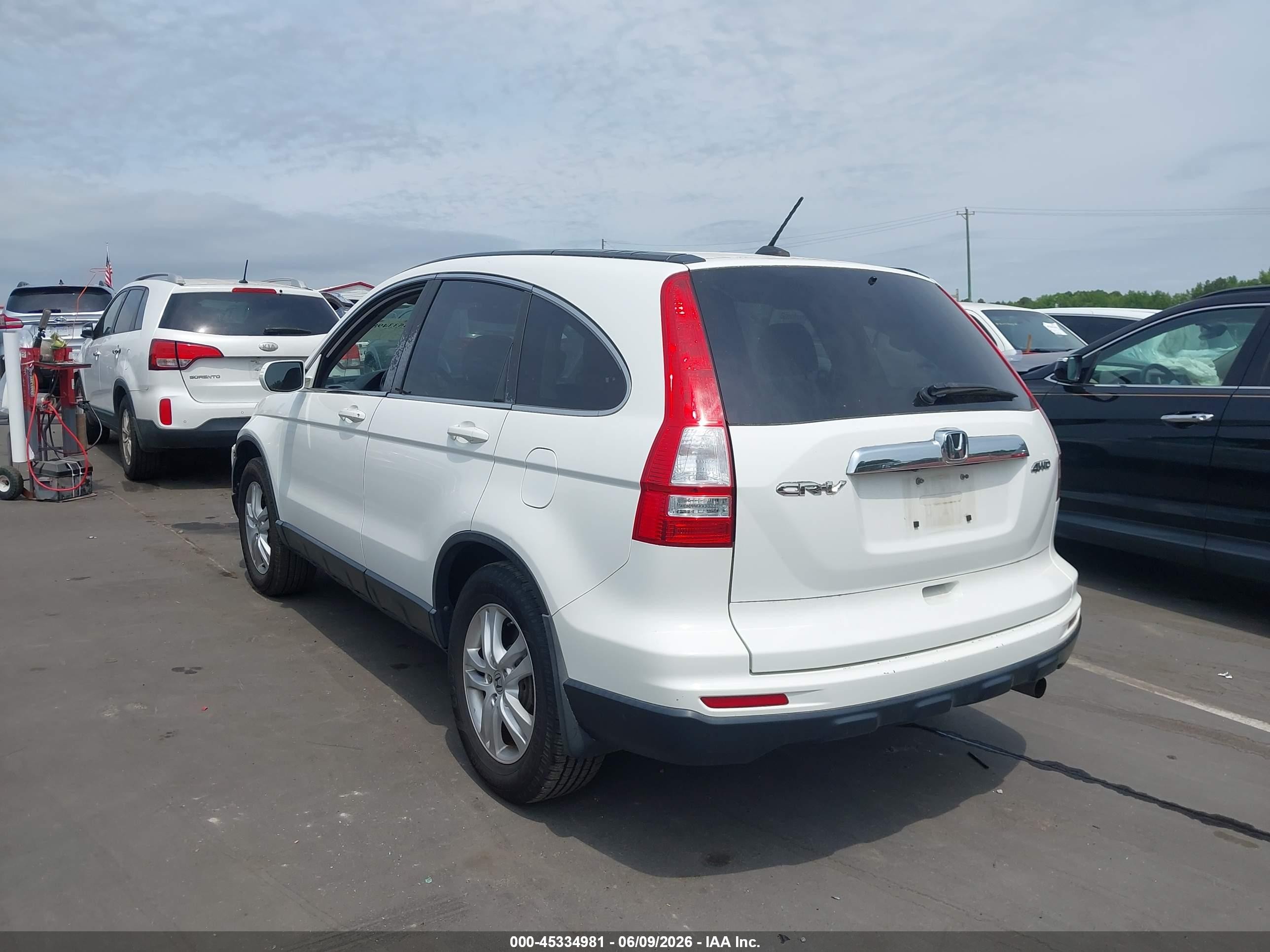 2011 Honda Cr-v Ex-l White vin: 5J6RE4H7XBL030216