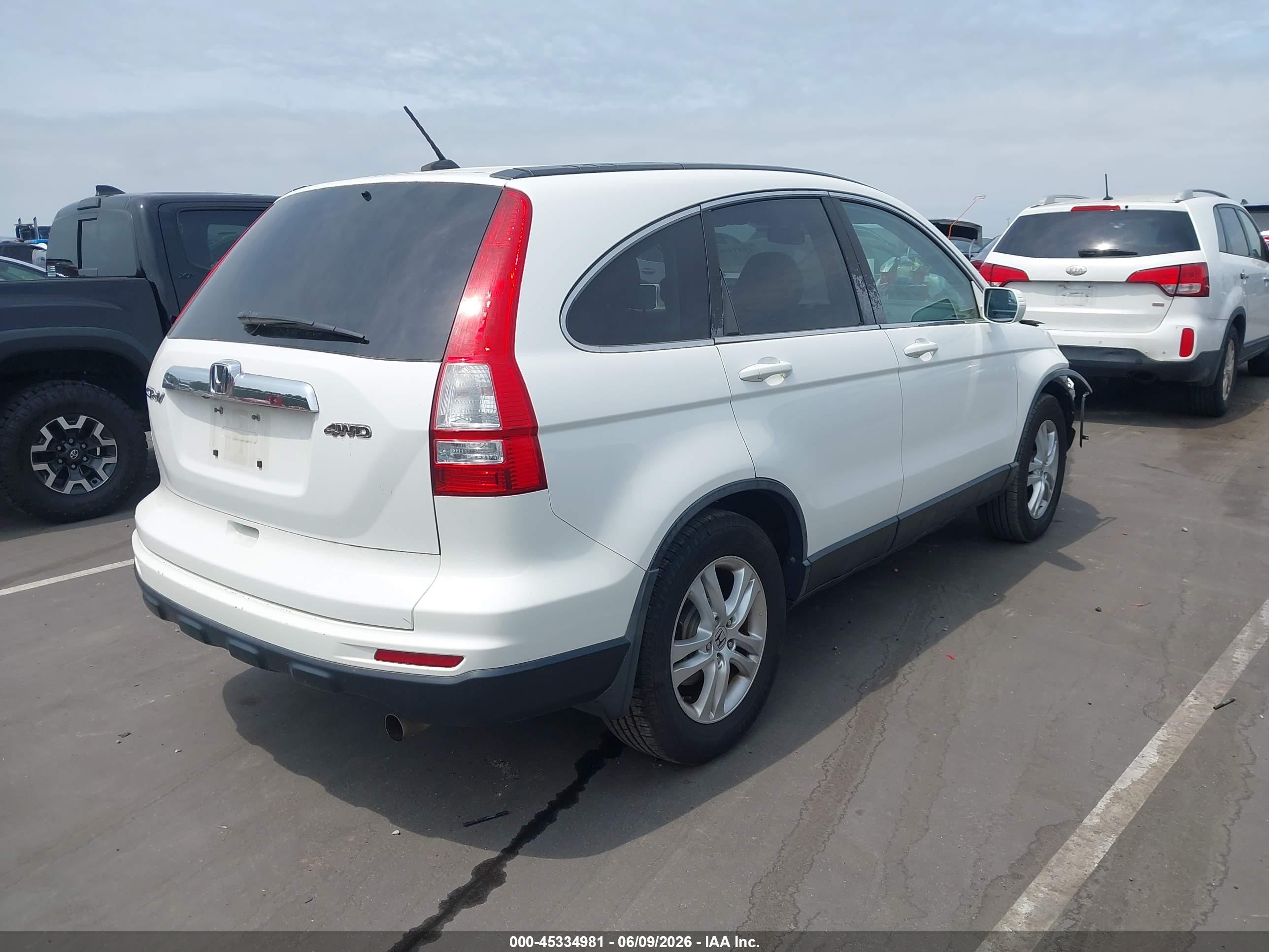 2011 Honda Cr-v Ex-l White vin: 5J6RE4H7XBL030216