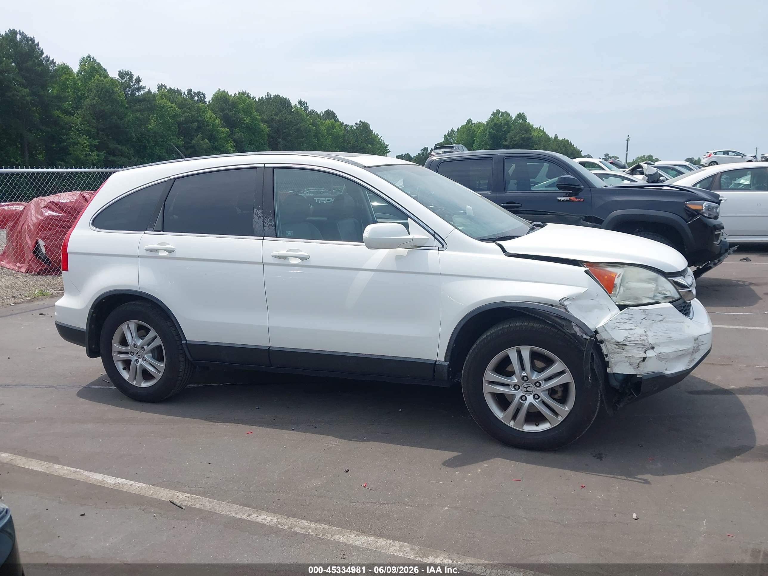 2011 Honda Cr-v Ex-l White vin: 5J6RE4H7XBL030216