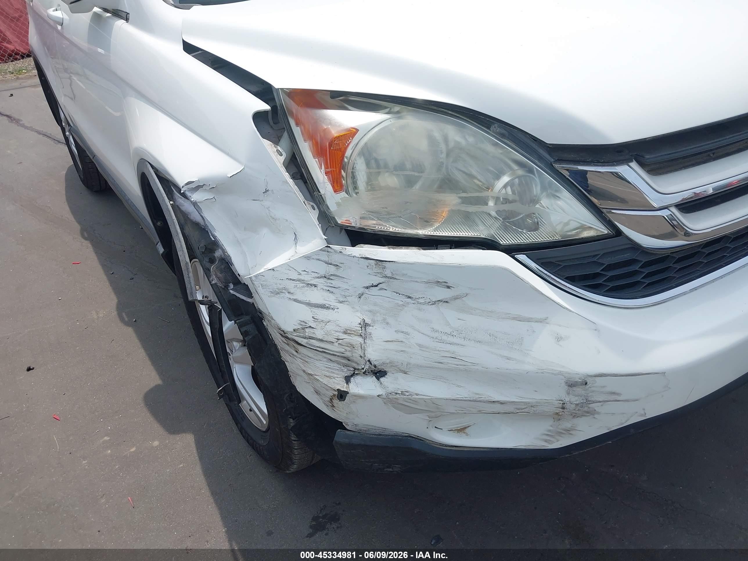 2011 Honda Cr-v Ex-l White vin: 5J6RE4H7XBL030216