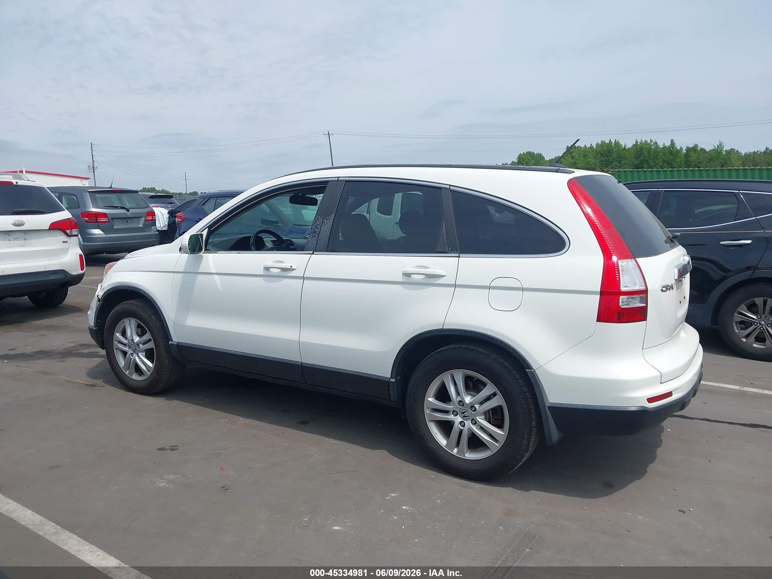 2011 Honda Cr-v Ex-l White vin: 5J6RE4H7XBL030216
